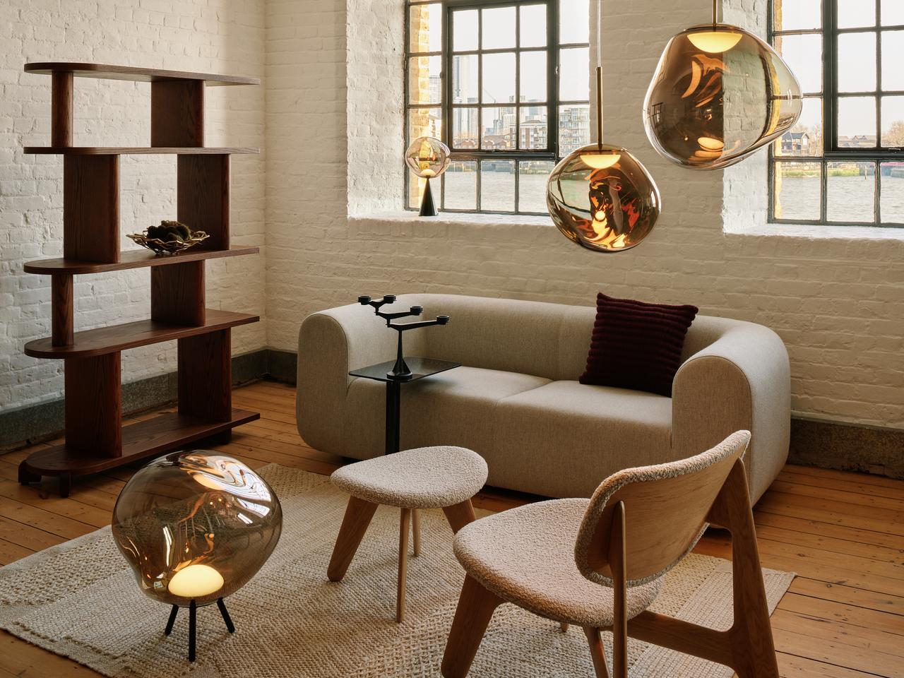 LARGE MELT Portable Lamp in Brown