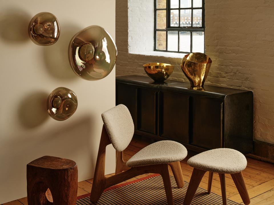 Nástěnné svítidlo MELT hnědé