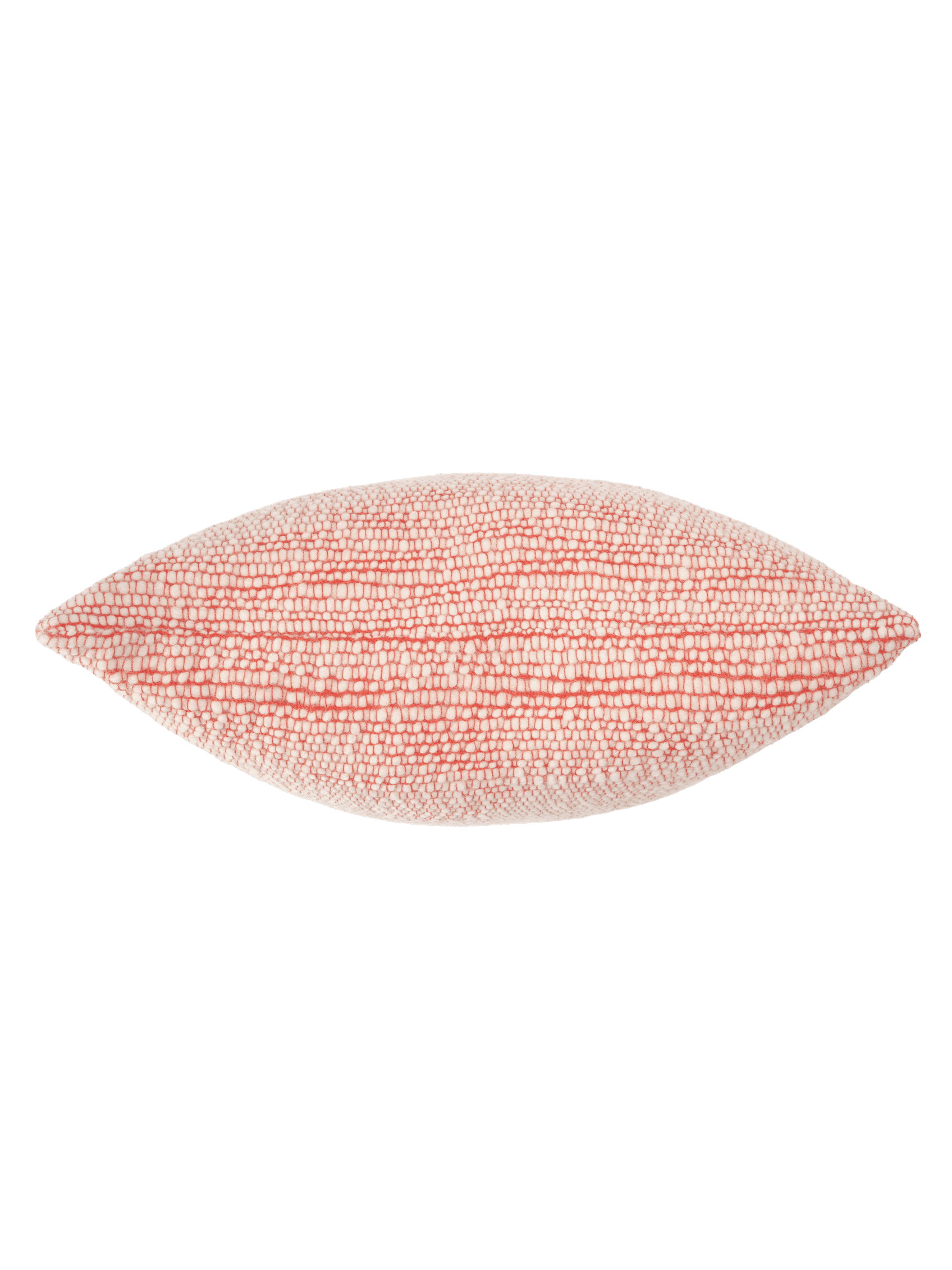 Polštář THREAD krémový s oranžovým