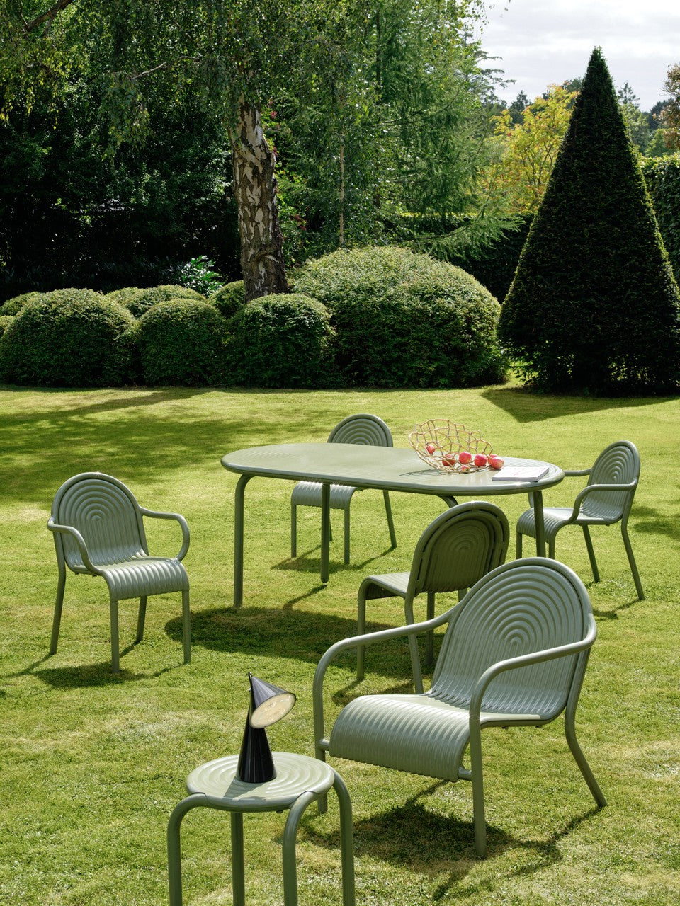 Zelené venkovní křeslo GROOVE