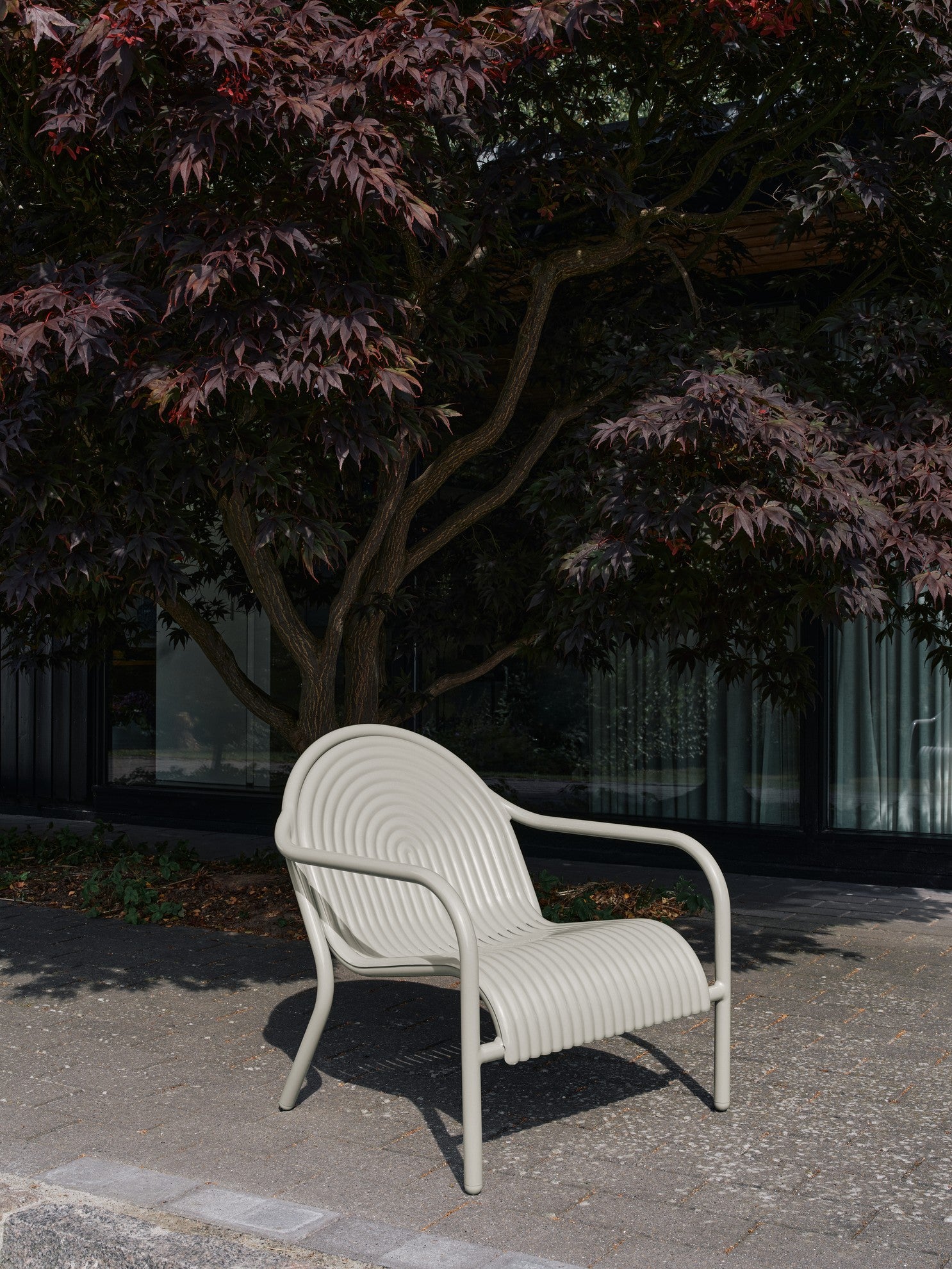 Outdoor Armchair GROOVE Broken White