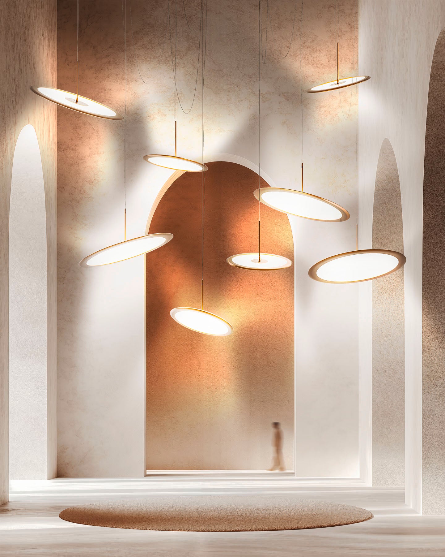 Lampa wisząca NOURA biały