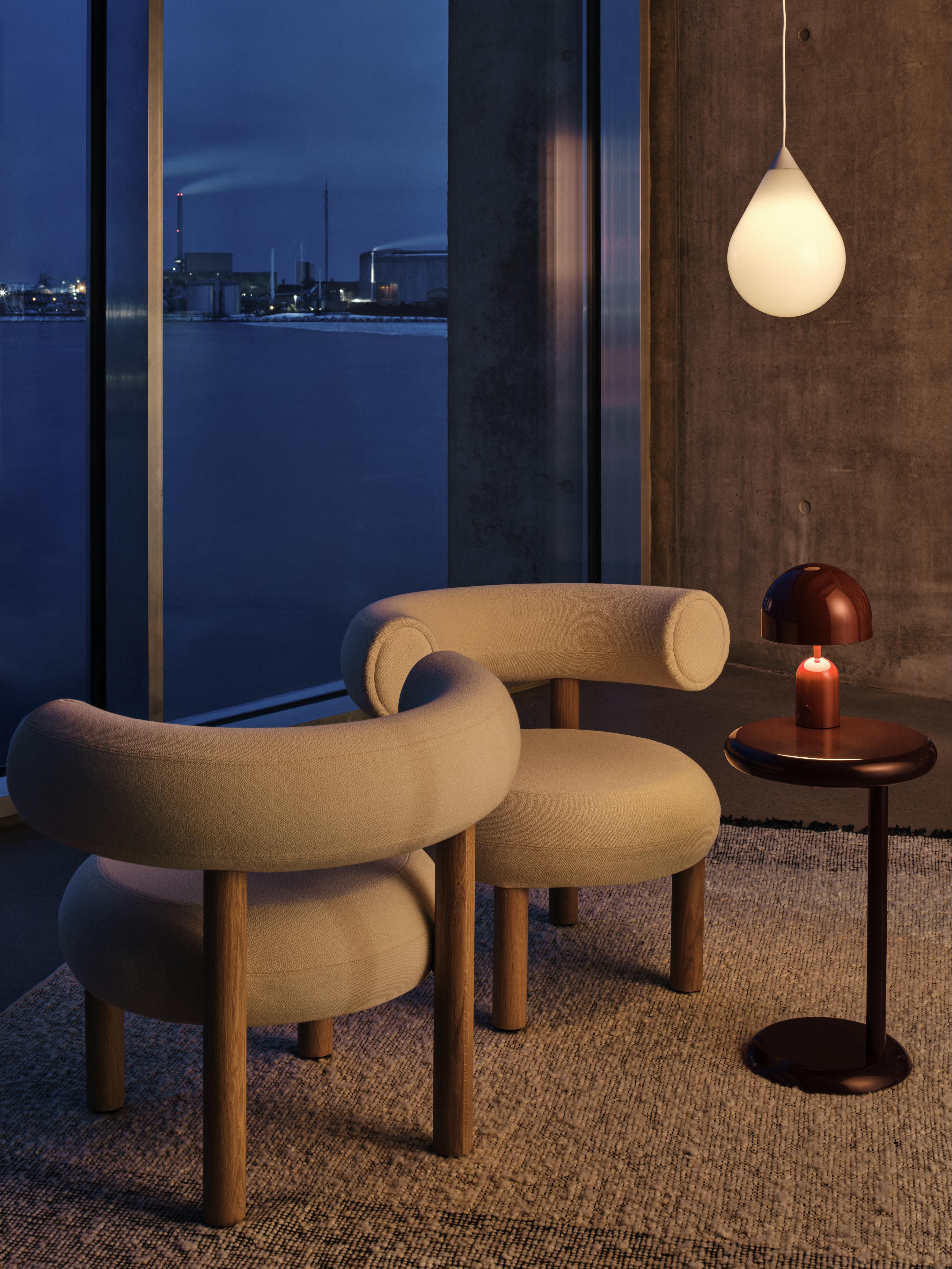 Lampa wisząca FLARE BEAD opalowy klosz