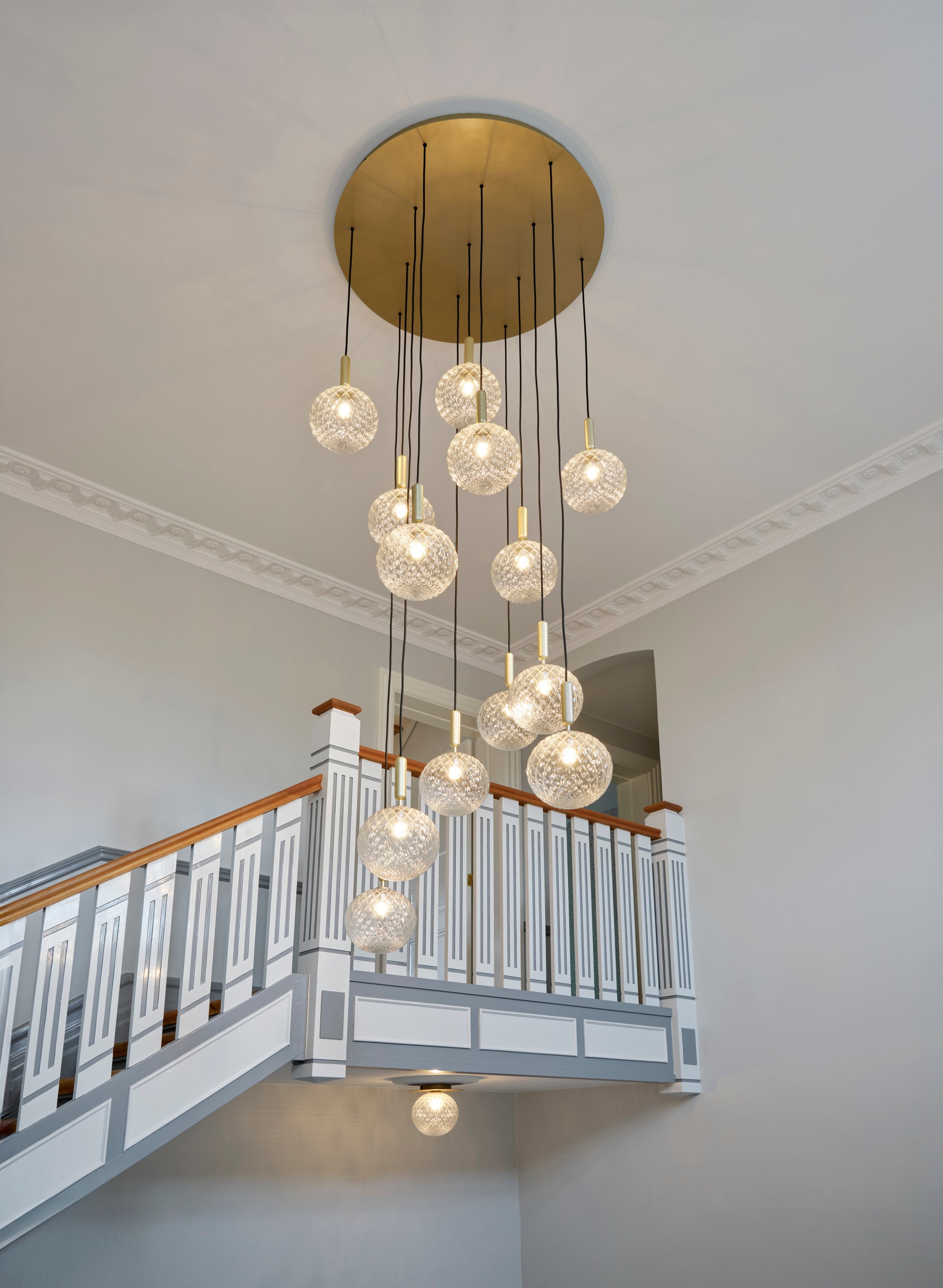 MIIRA 13 Pendant Lamp in Graphite with Transparent Glass