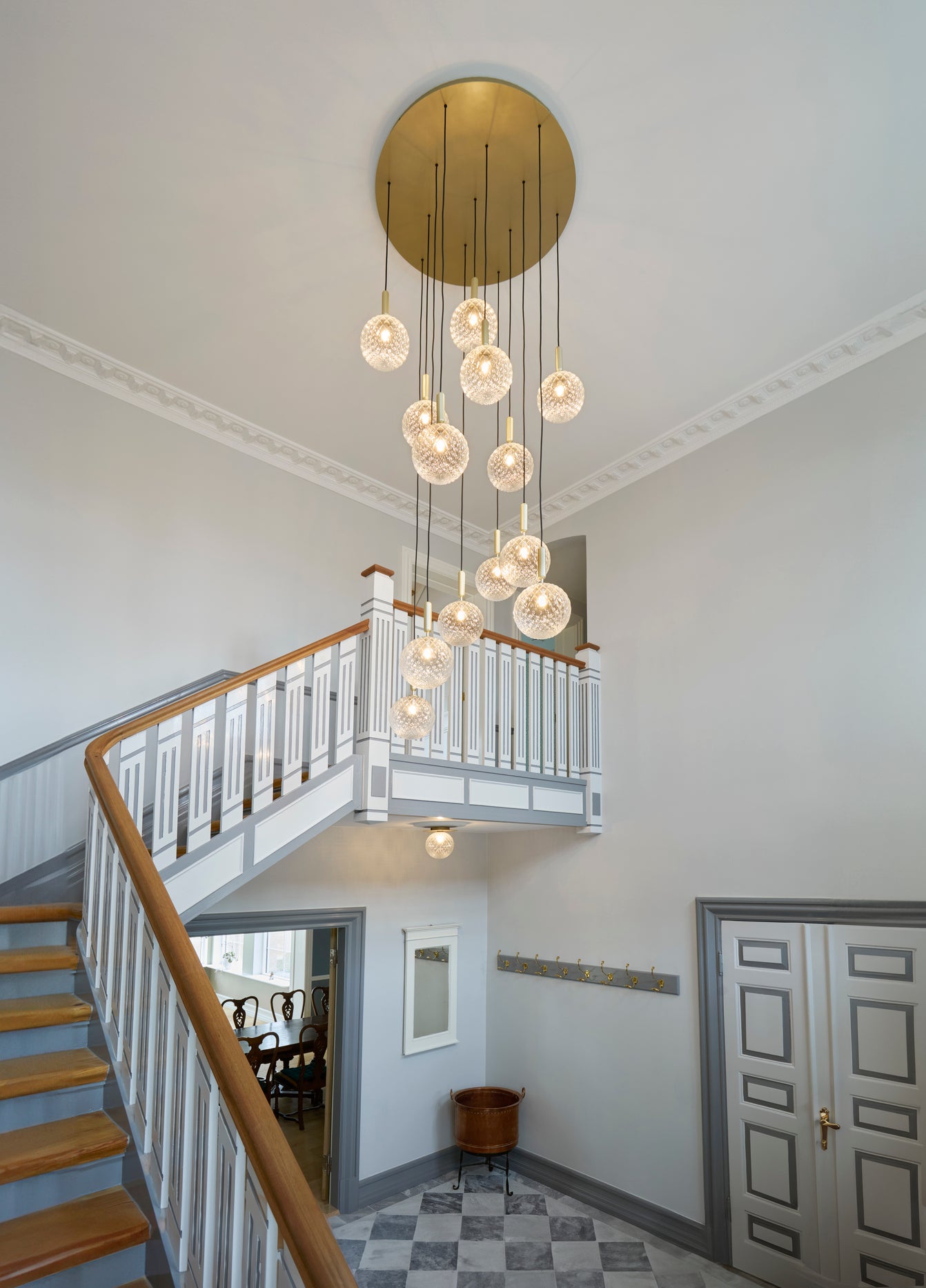 MIIRA 13 Pendant Lamp in Graphite with Transparent Glass