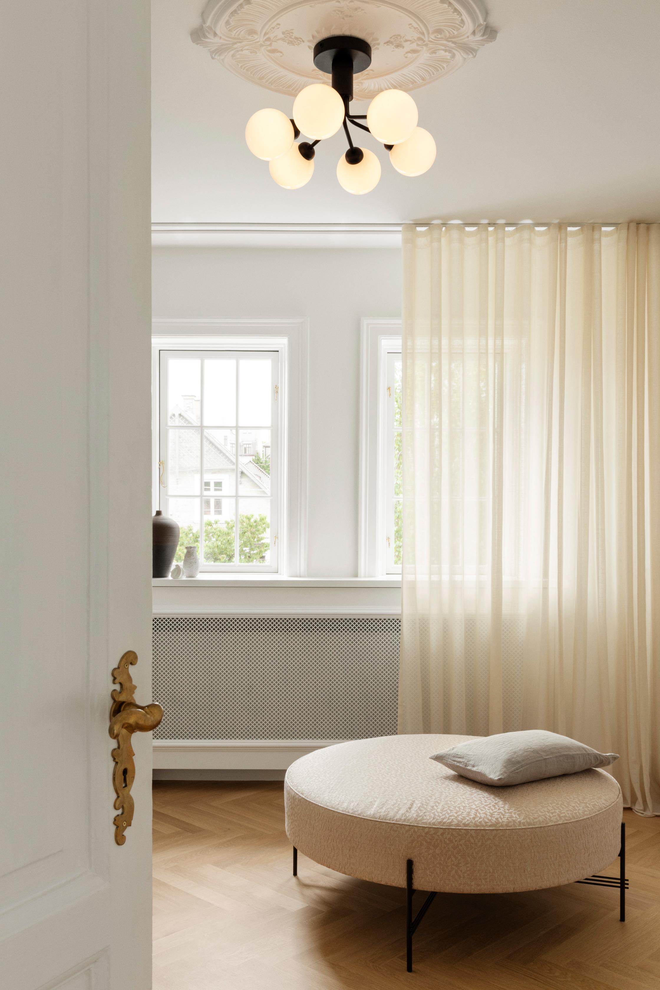 APIALES 6 Ceiling Lamp in Brass with Gold Glass [Antonina] [Amelia spr]