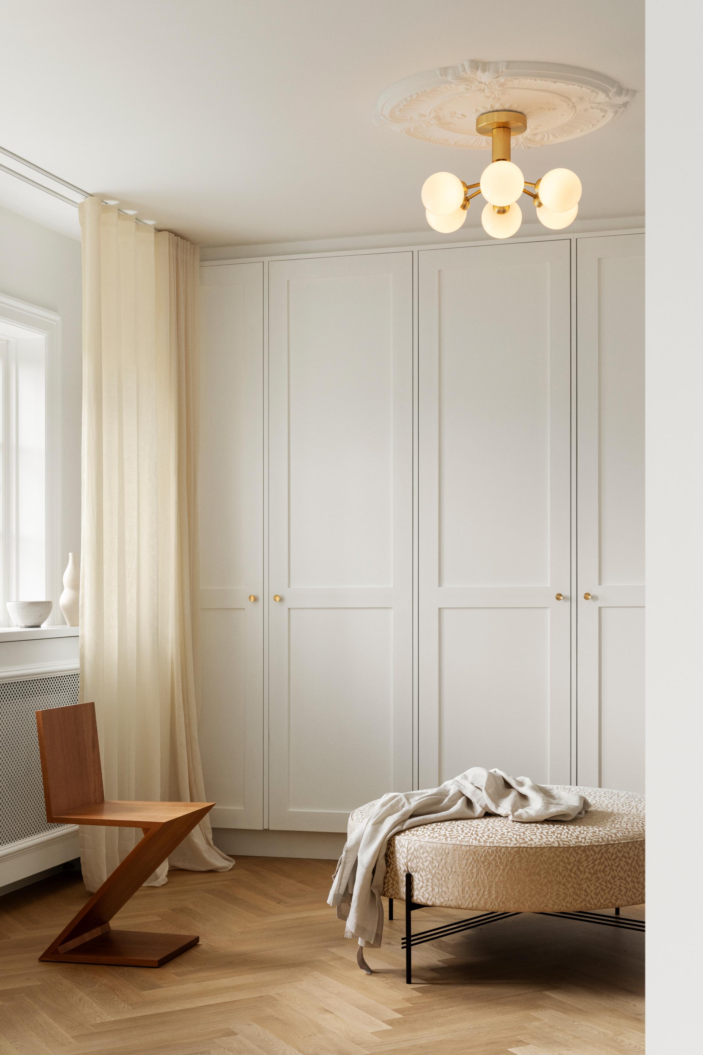 APIALES 6 Ceiling Lamp in Brass with Gold Glass [Antonina] [Amelia spr]
