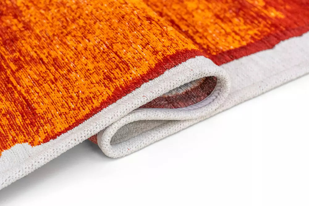 Koberec BRUSH béžový s oranžovou