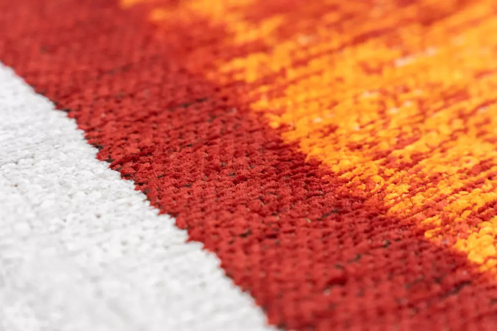 Koberec BRUSH béžový s oranžovou