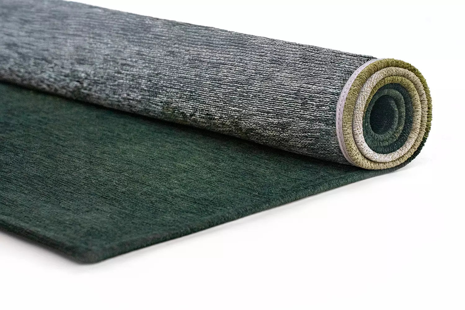 SENDAI Green and White Rug