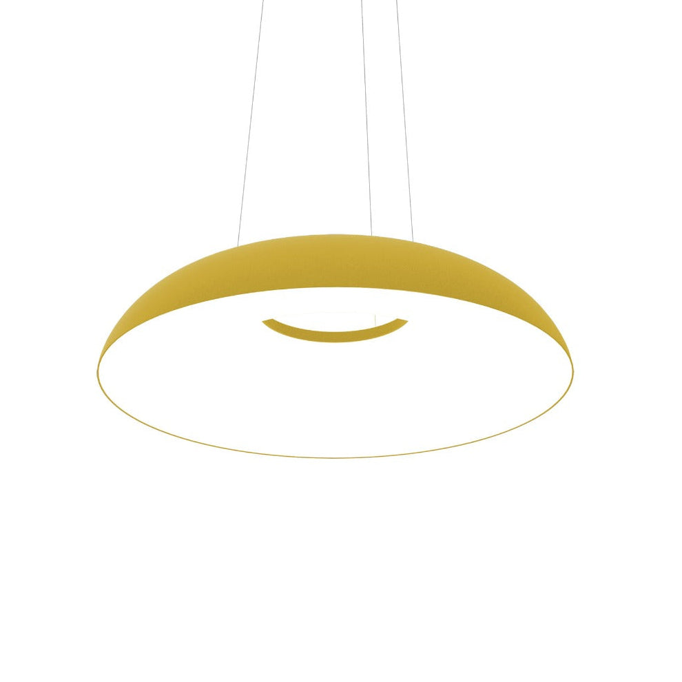 Lampa visící MAGGIOLONE lisovaný žlutý