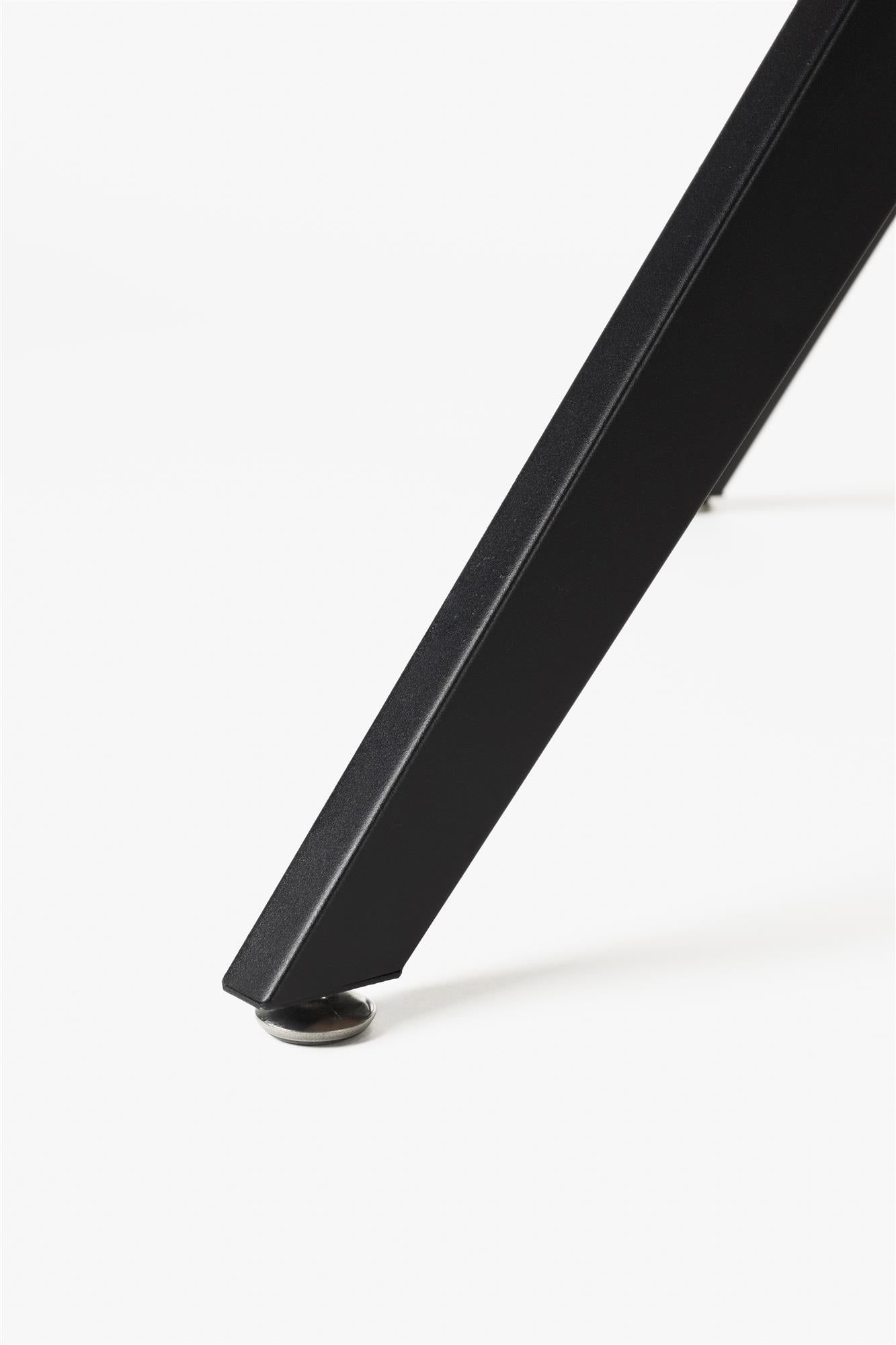 Stół owalny CHASE ORGANIC brązowy z czarną podstawą