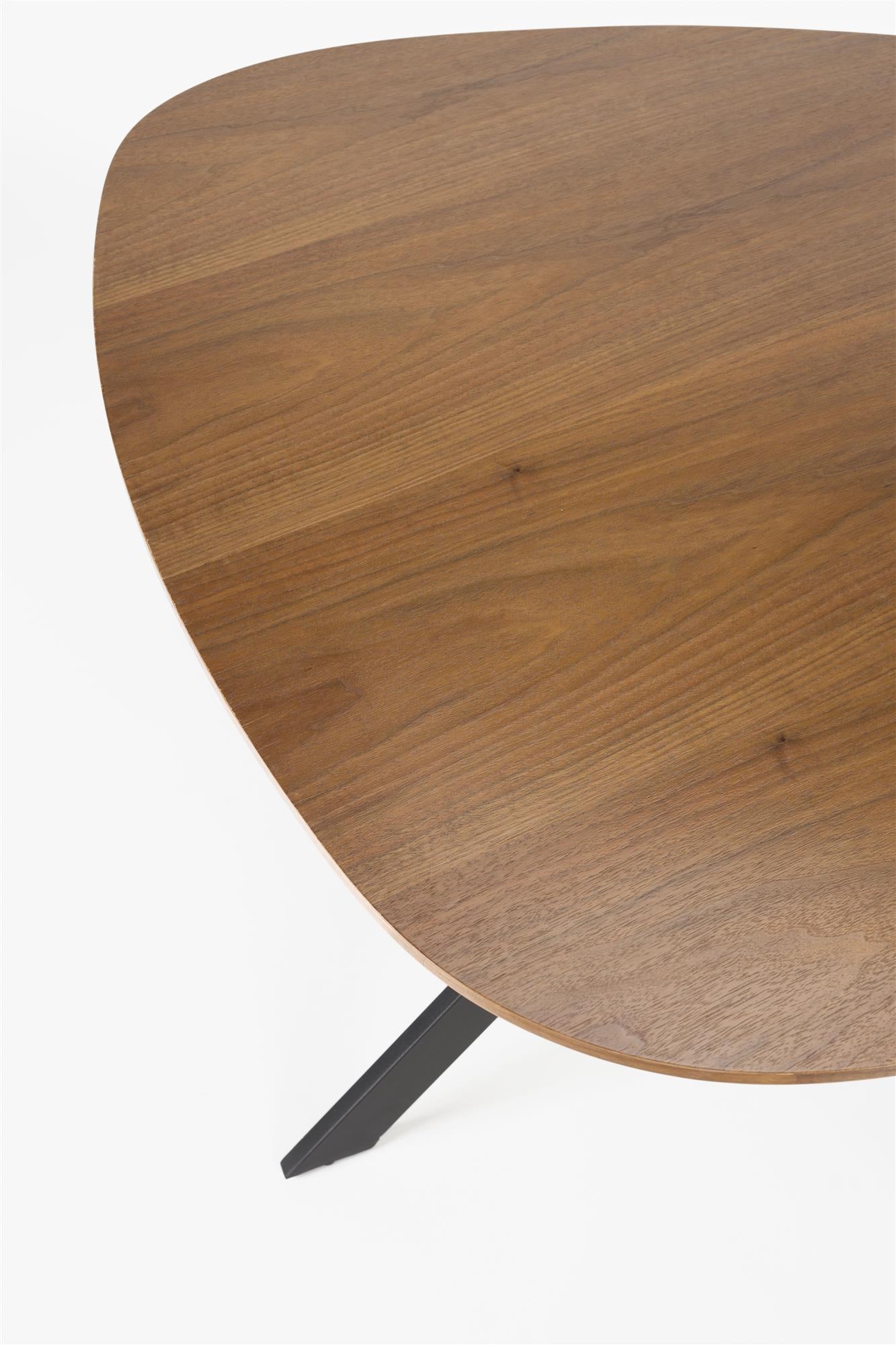 CHASE ORGANIC brown table with a black base