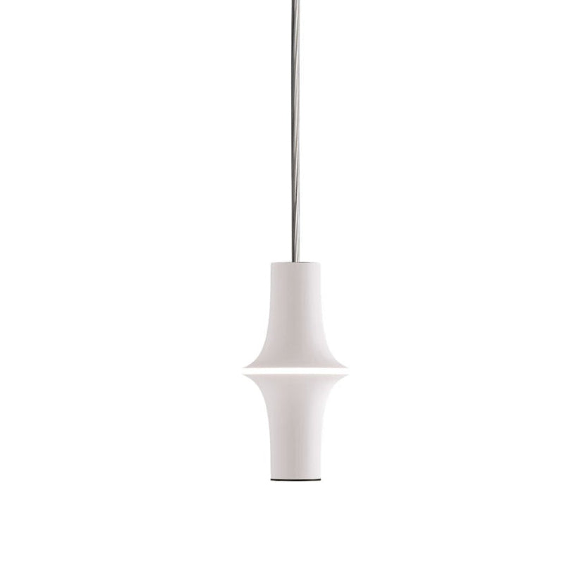 Závěsná lampa AVRO podlouhlá bílá