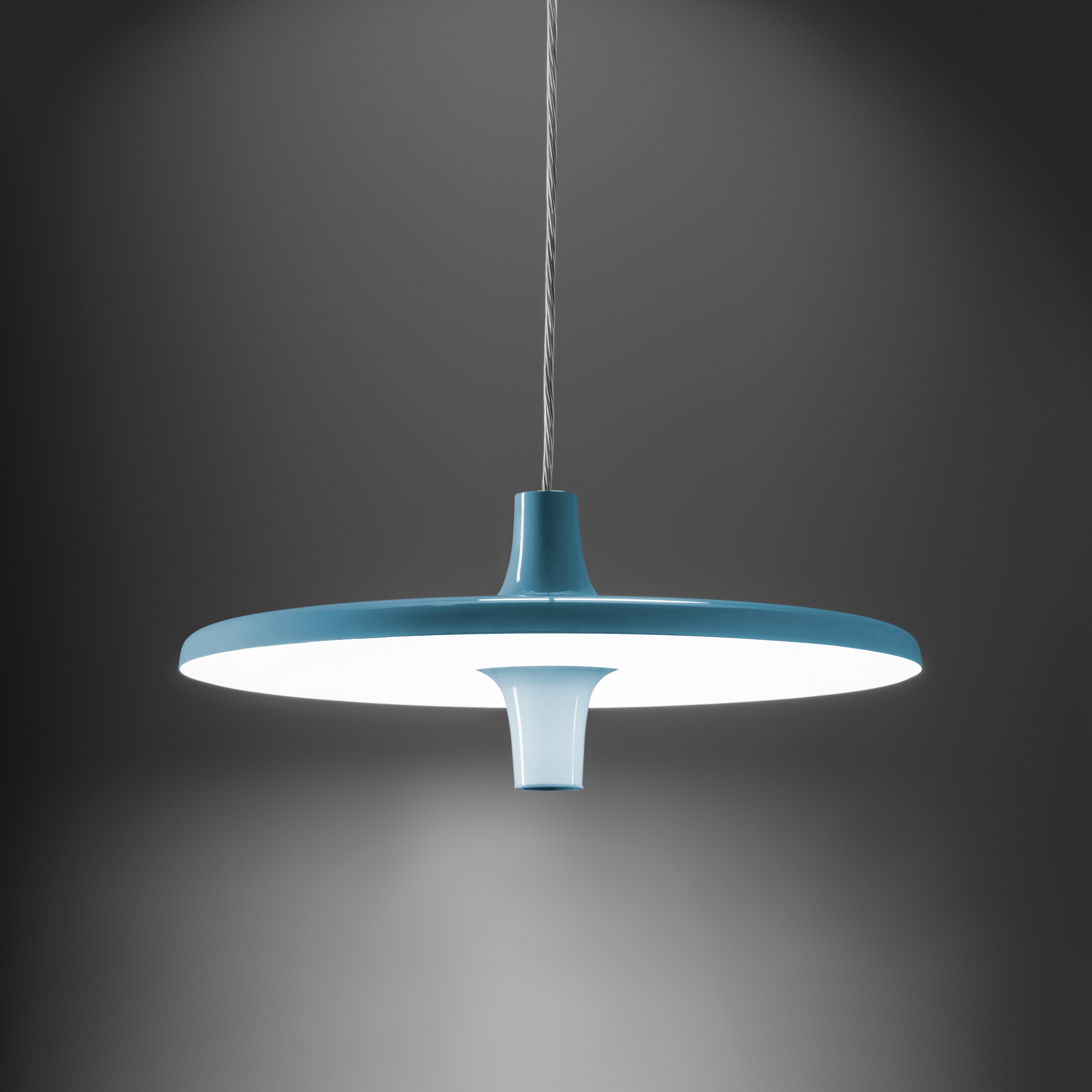 Lampa visící AVRO lesklá modrá
