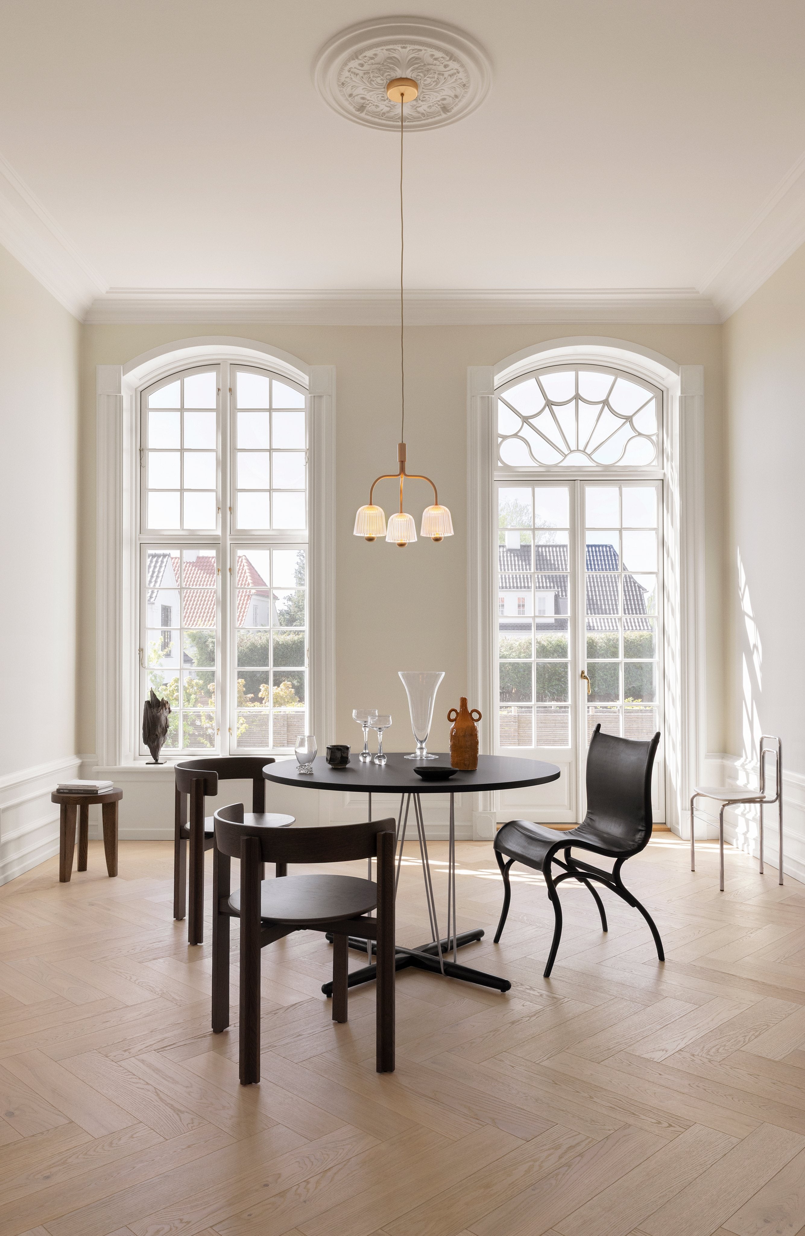 ASTEEA 3 Pendant Lamp Gold with Transparent