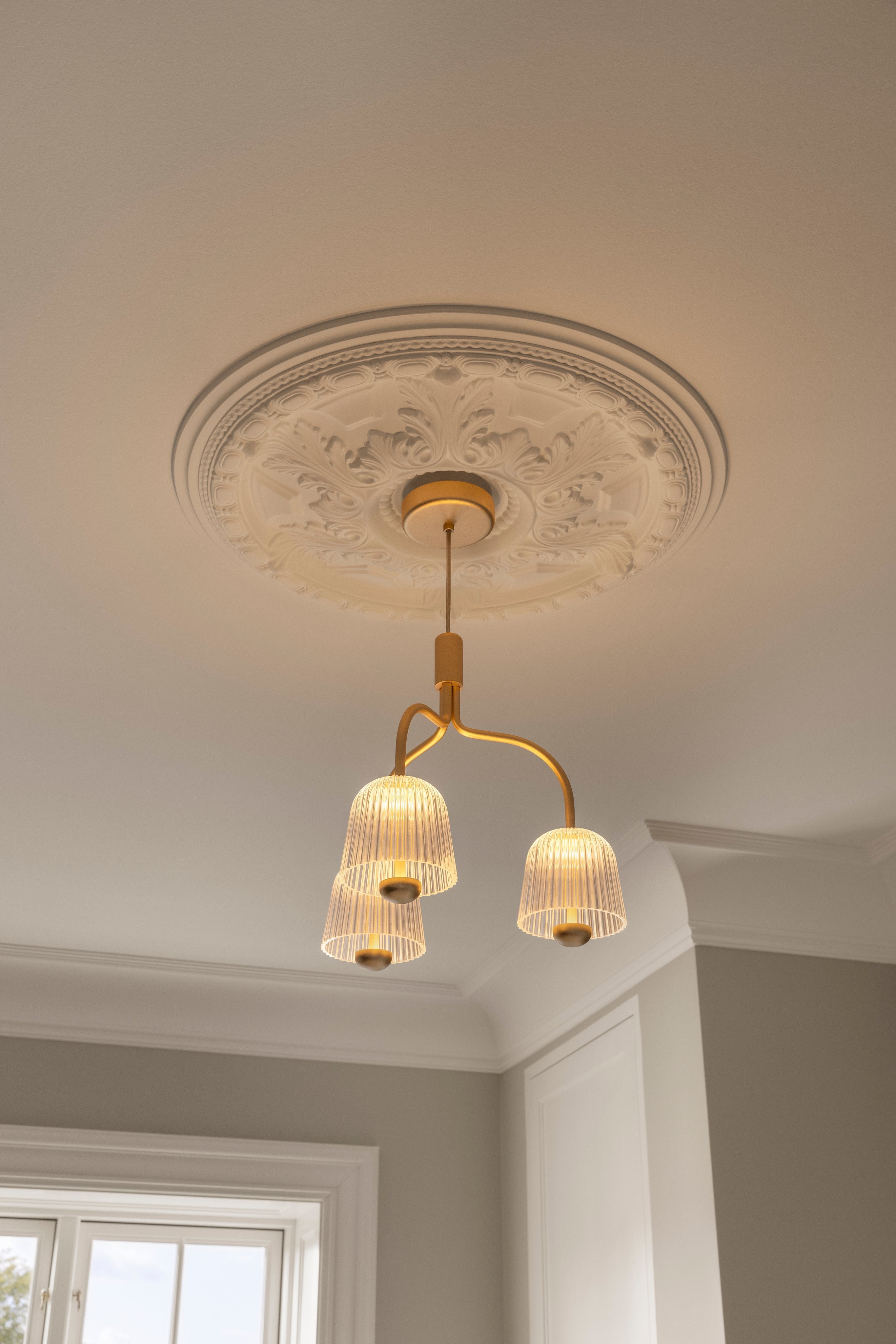 ASTEEA 3 Pendant Lamp Gold with Transparent