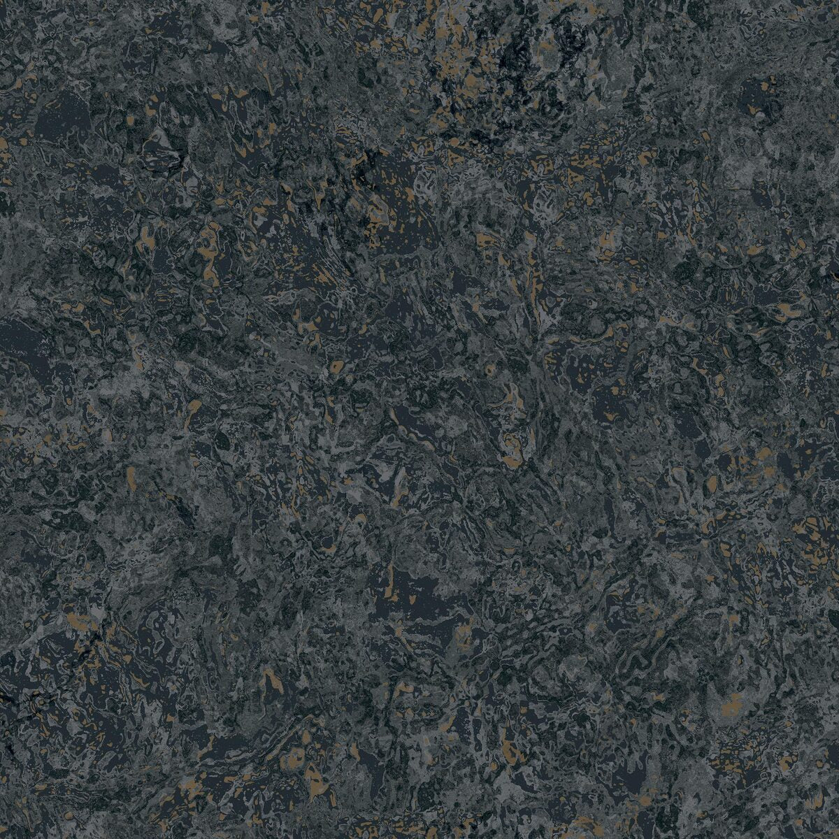 Travertine Marble Effect Wallpaper in Navy Blue