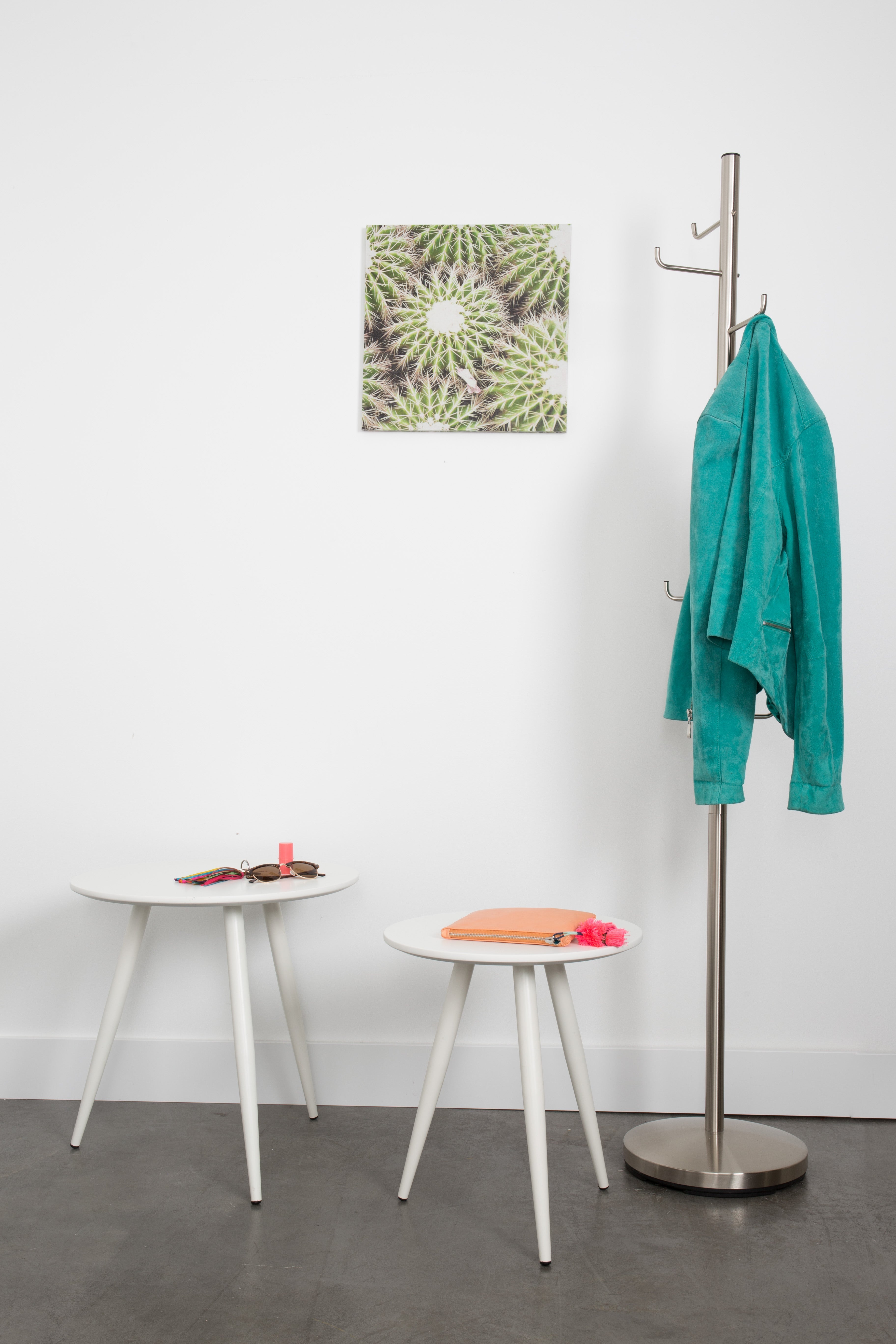 Sada stolků DAVEN bílá