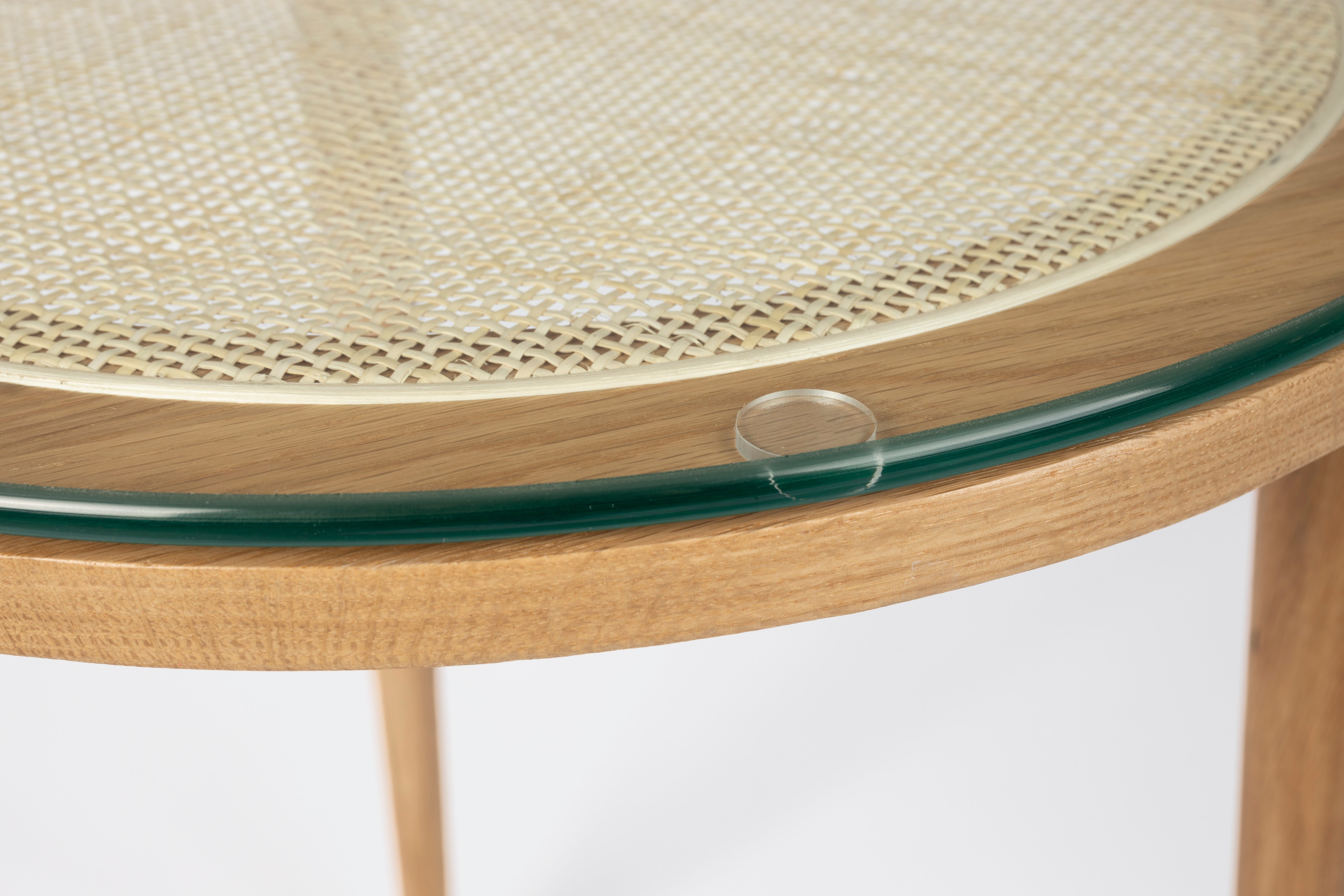 Stolik boczny HARU drewno dębowe