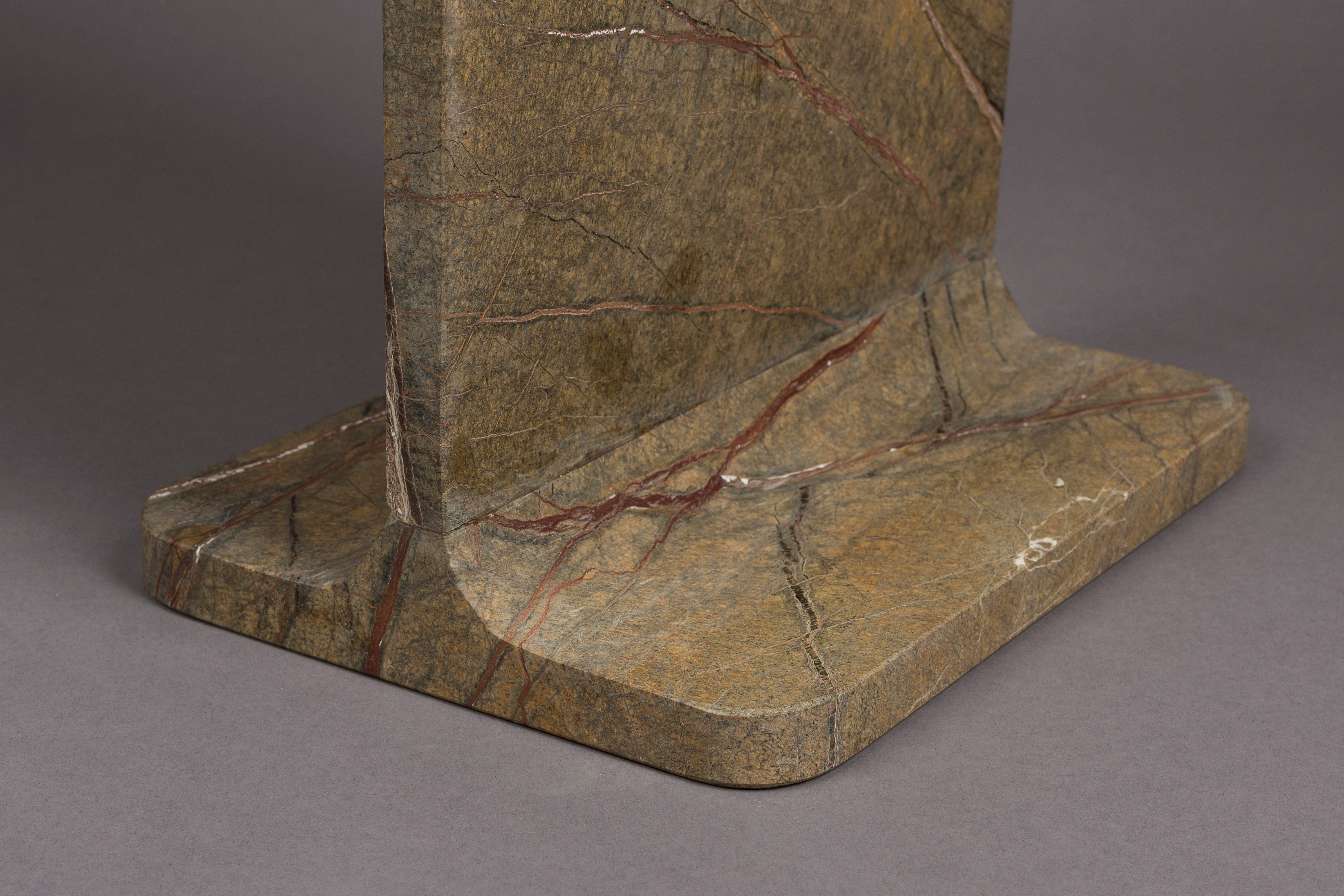 SATPURA side table brown marble