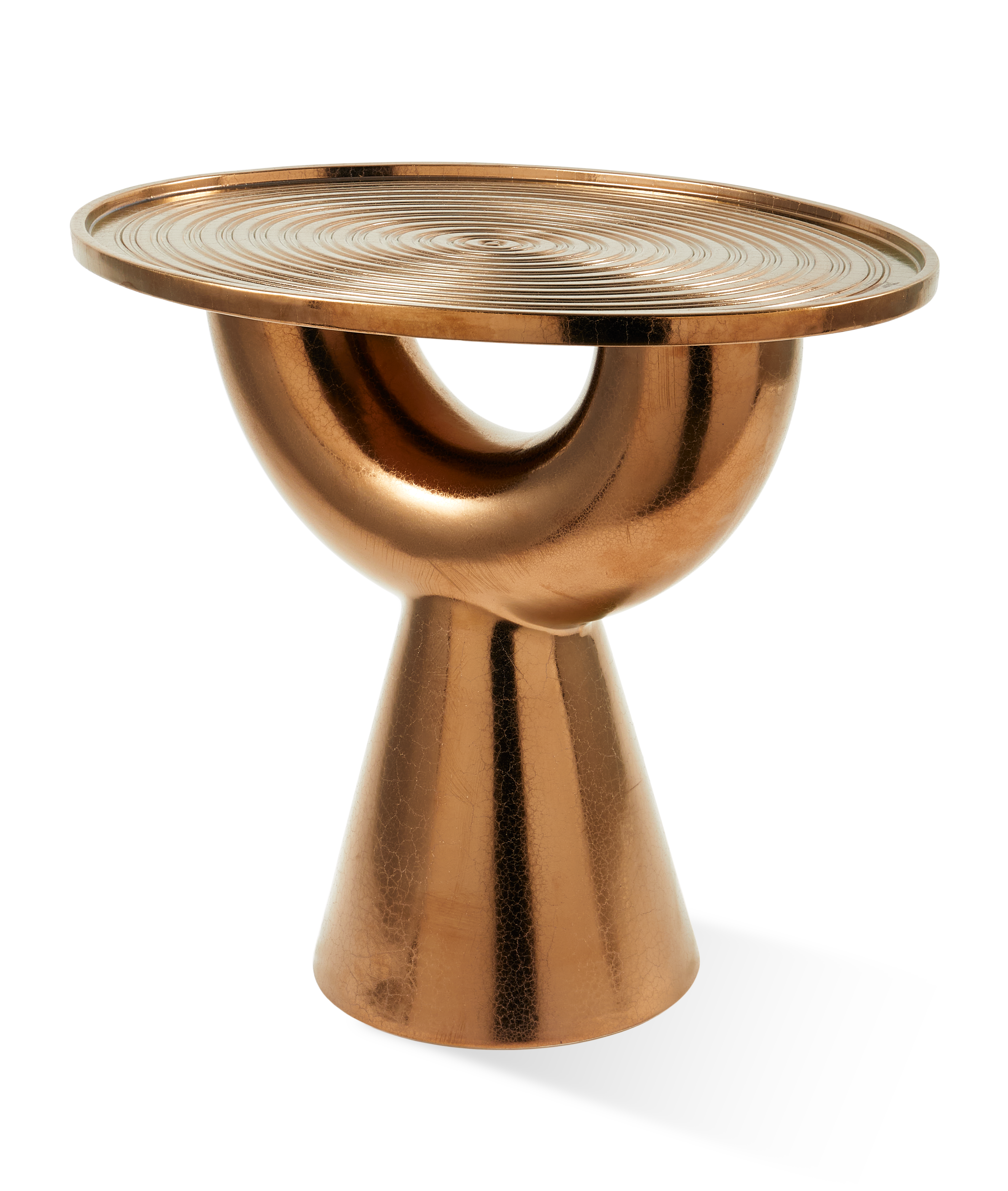 Stolik boczny ANISH miedziana ceramika