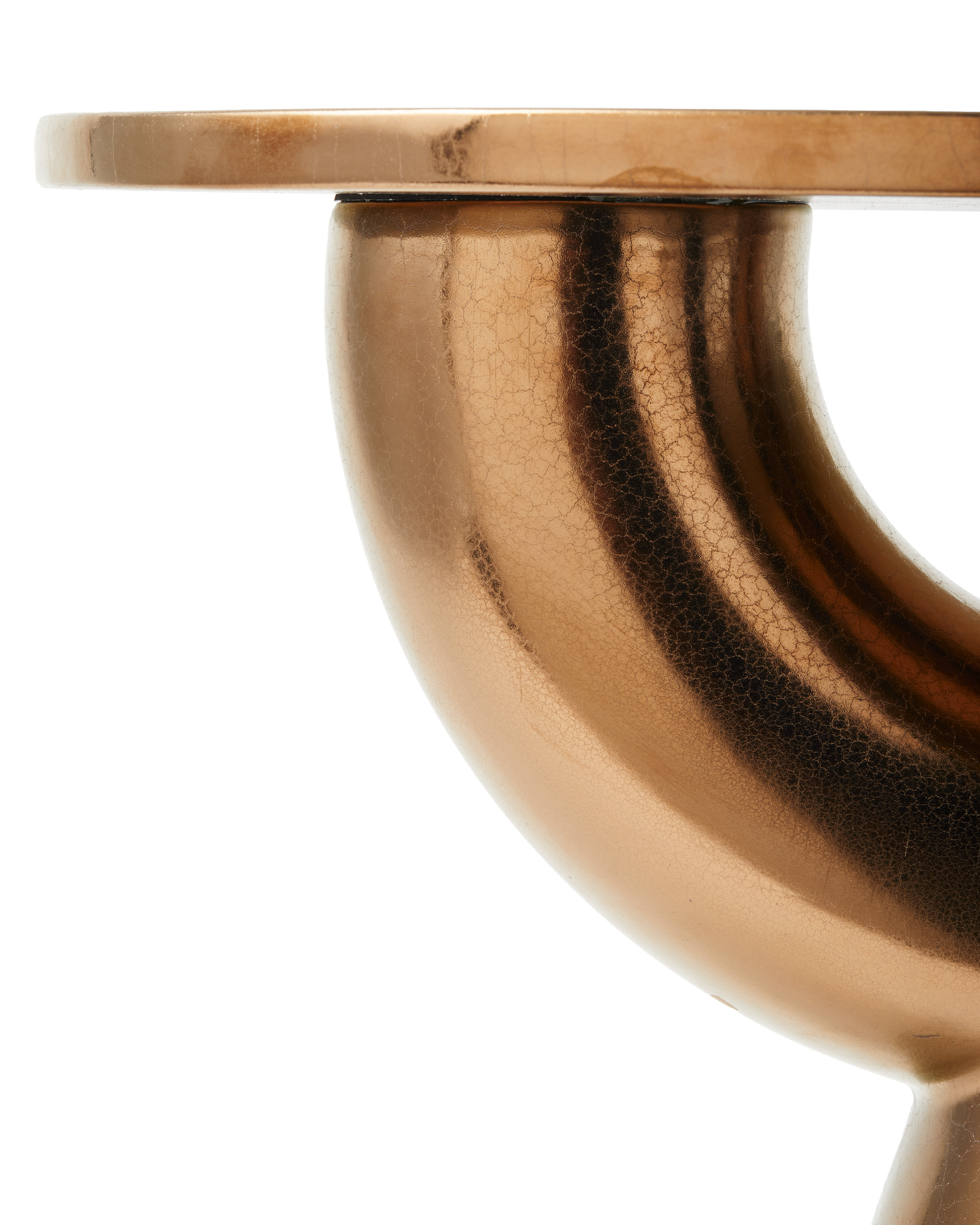 Stolik boczny ANISH miedziana ceramika