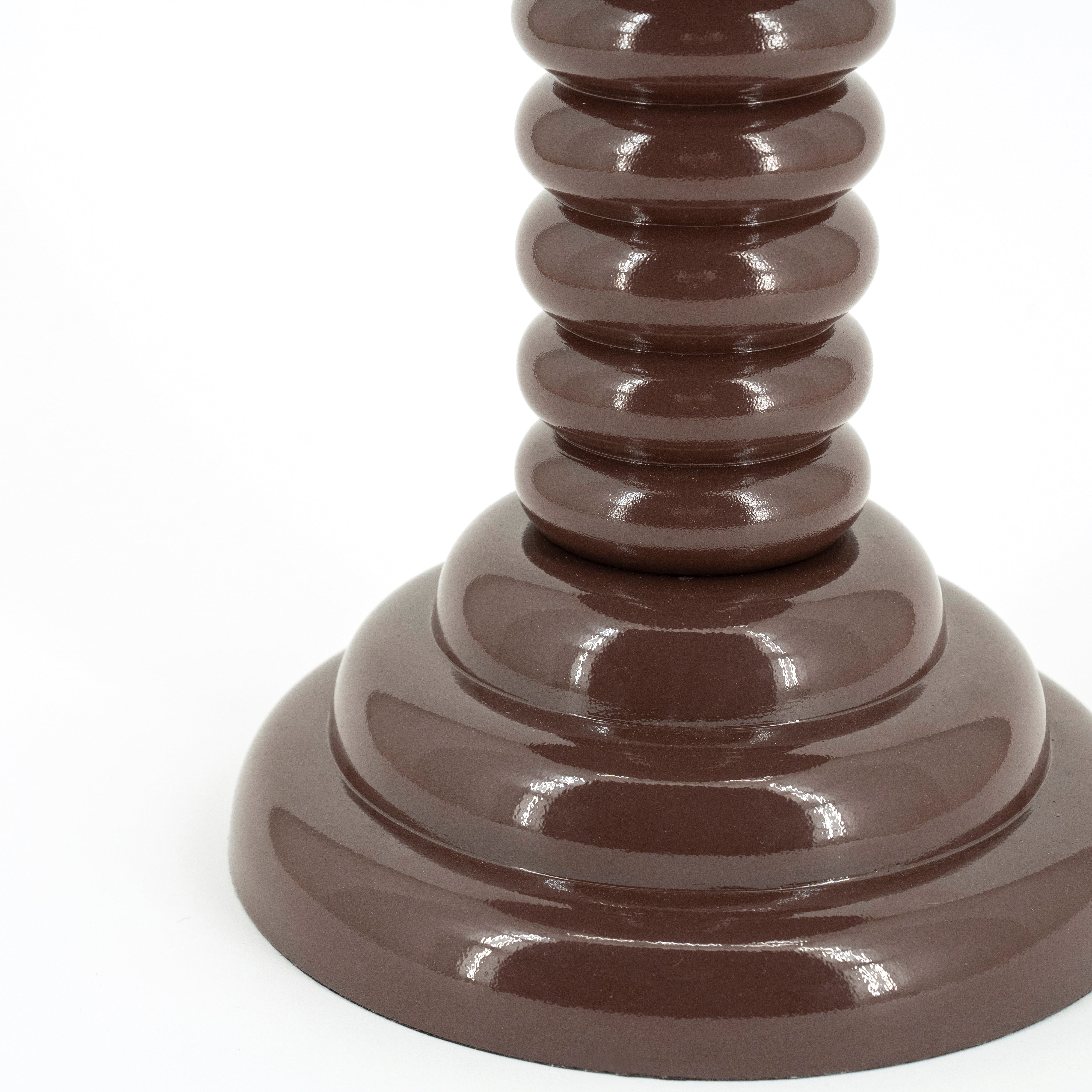 Stolik boczny BASCO brązowy