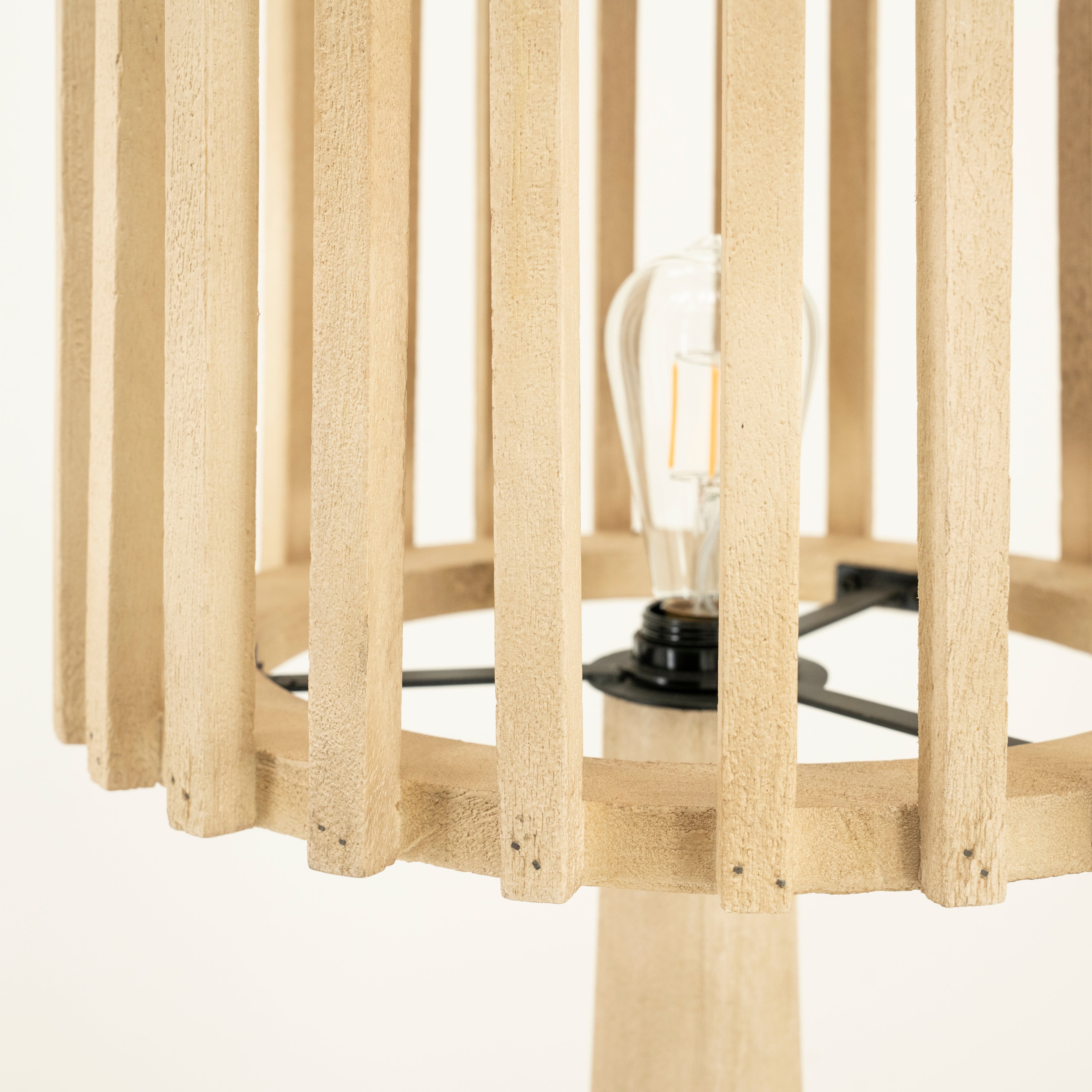 GUARD mango wood floor lamp