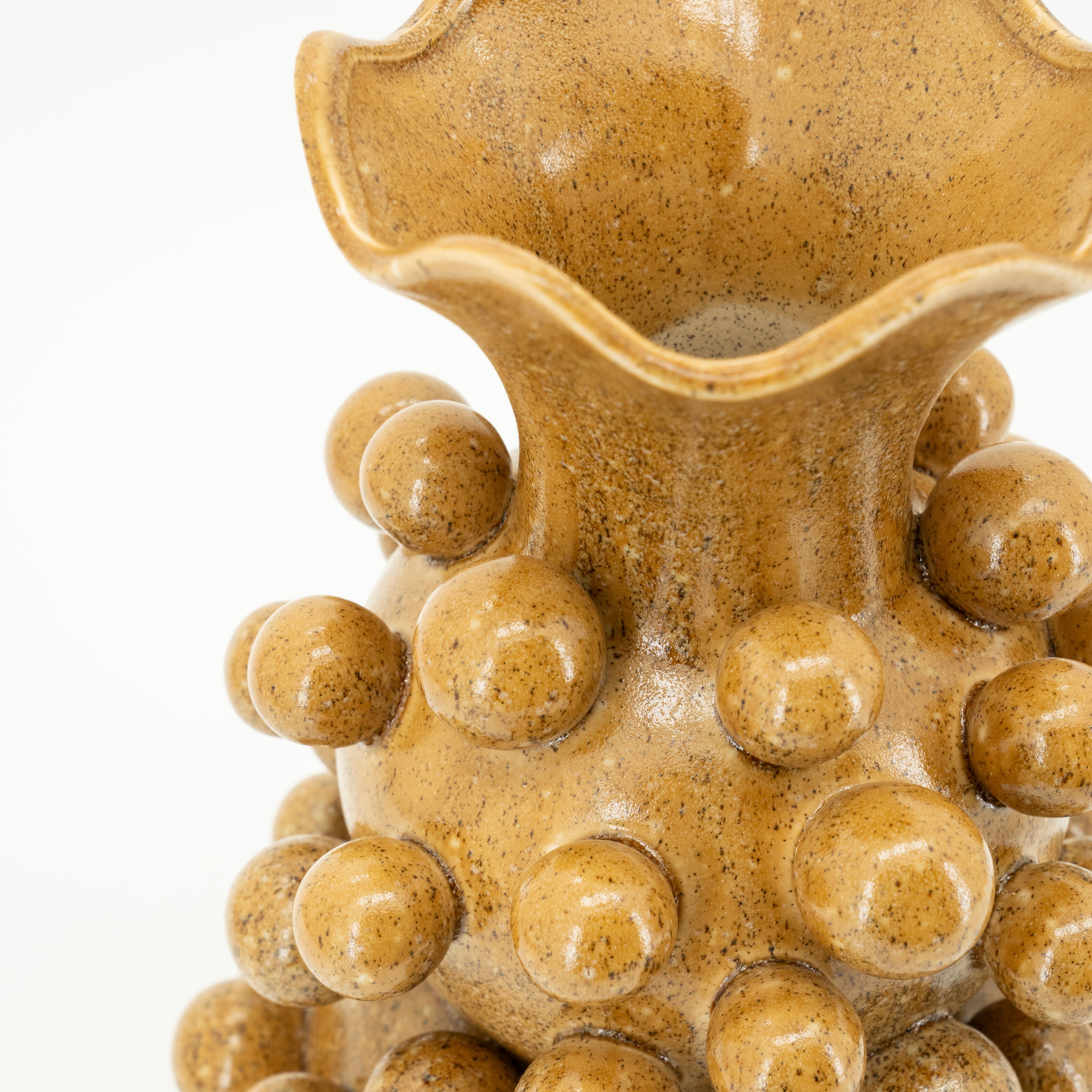 Váza VIRO hořčicová