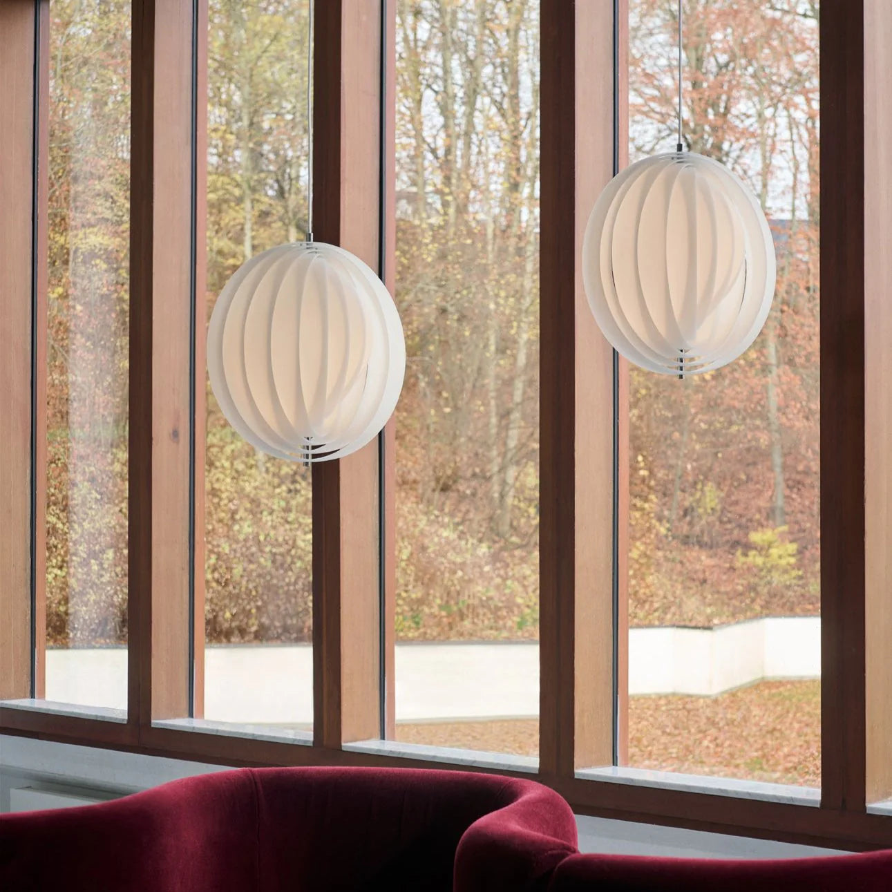Lampa wisząca MOON opal – metal, Verpan