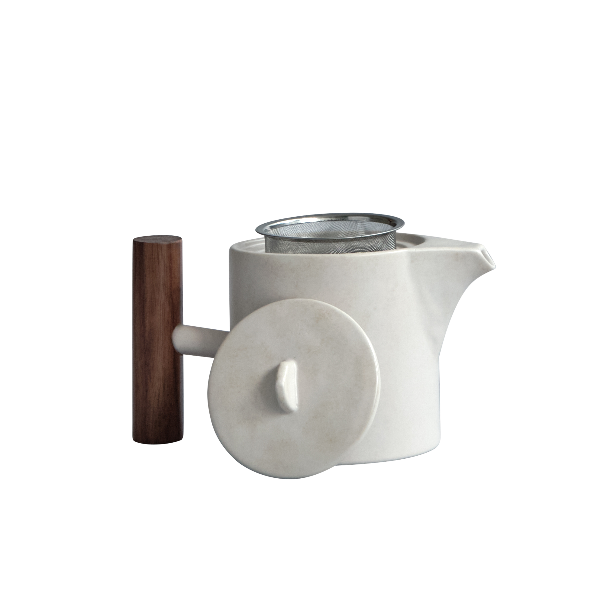 Čajový džbánek NATIVE bílá kamenina