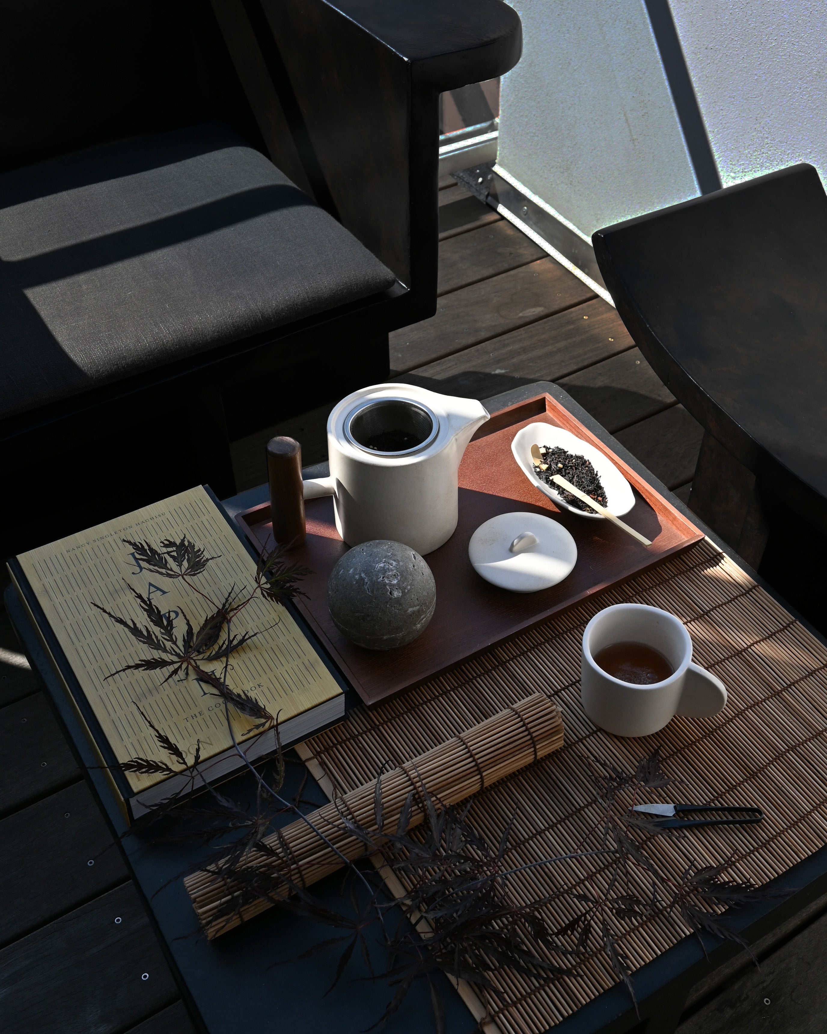 Čajový džbánek NATIVE bílá kamenina