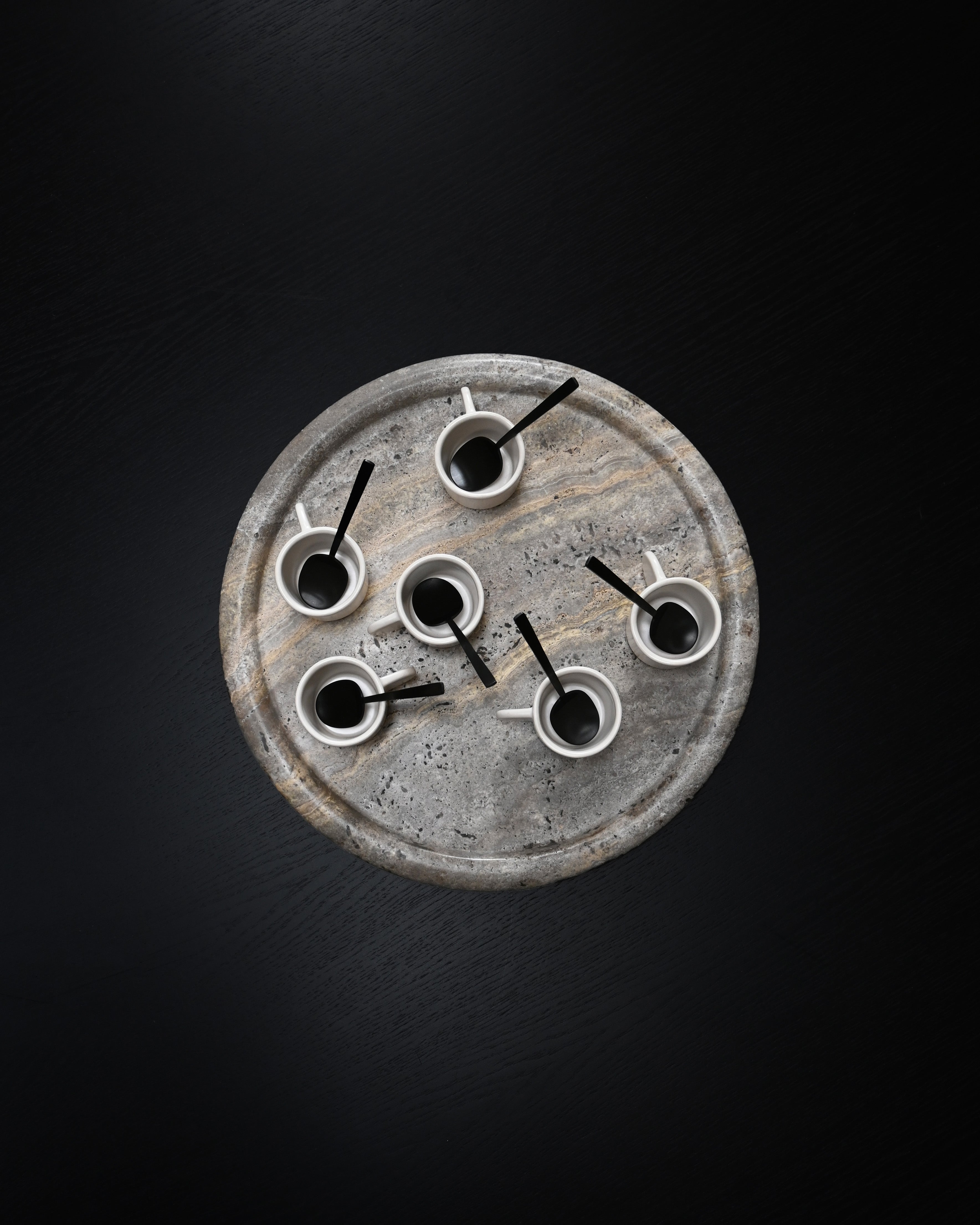 Sada šálků na espresso NATIVE bílá kamenina