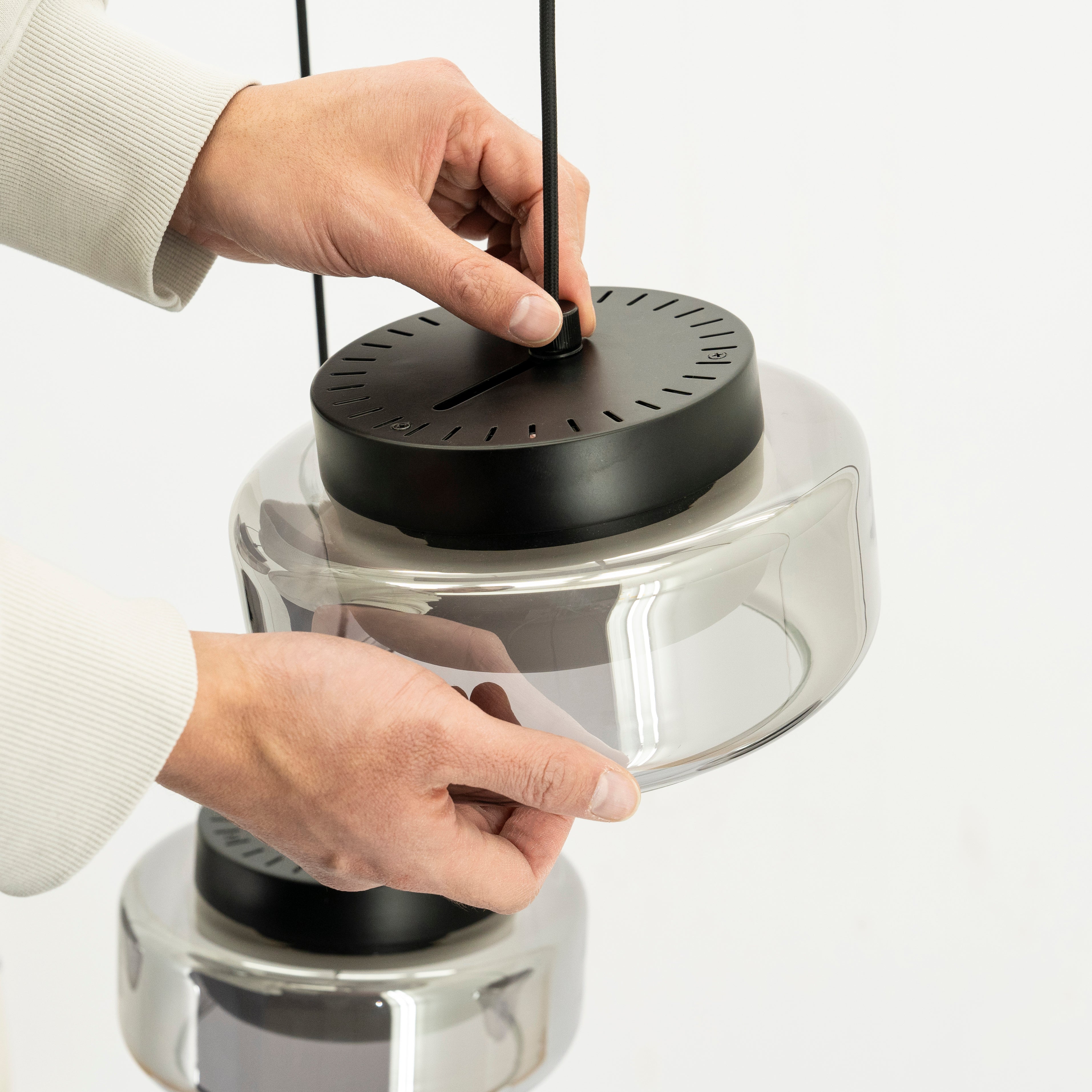 Lampa wisząca PIVOT szklany