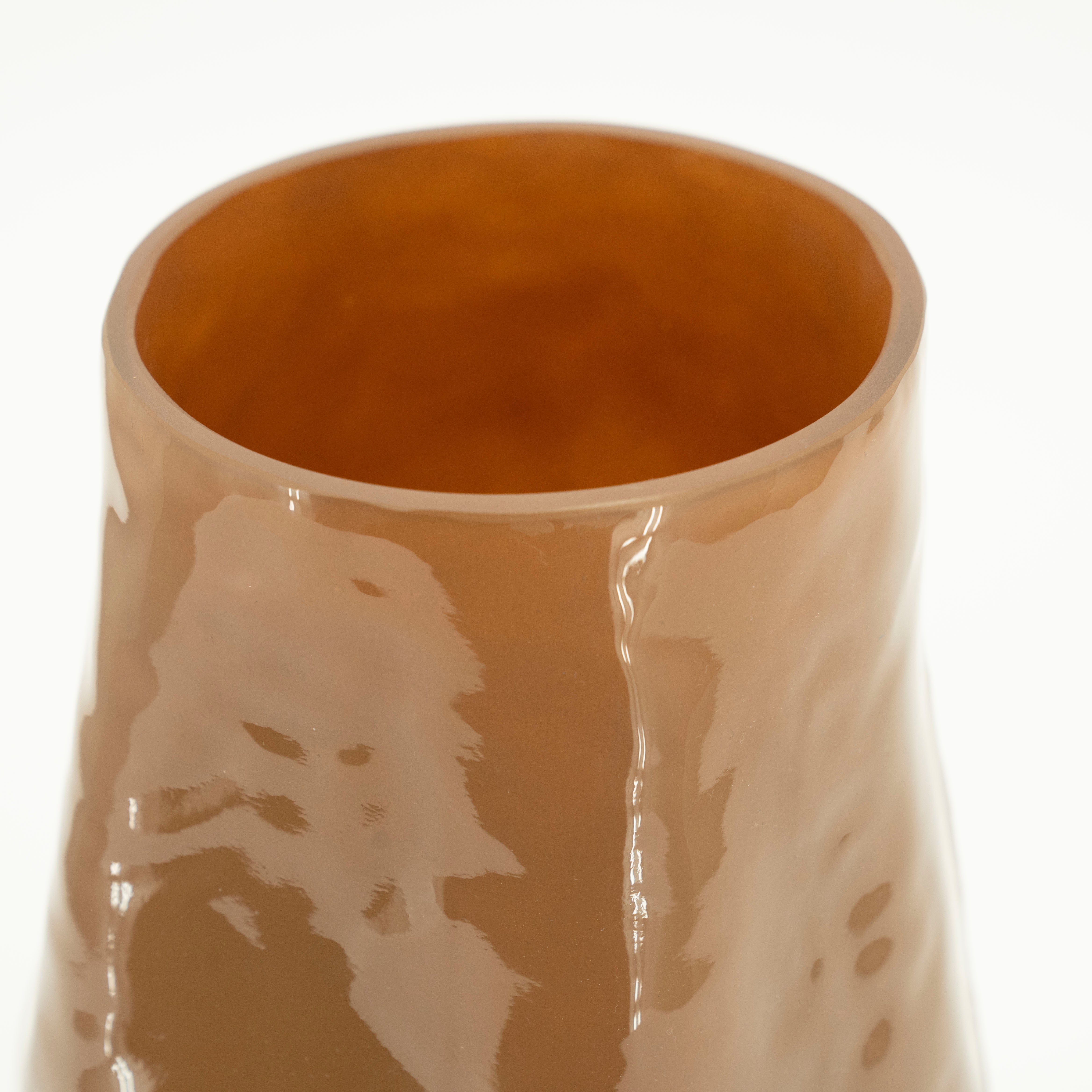 BOYNA brown glass vase