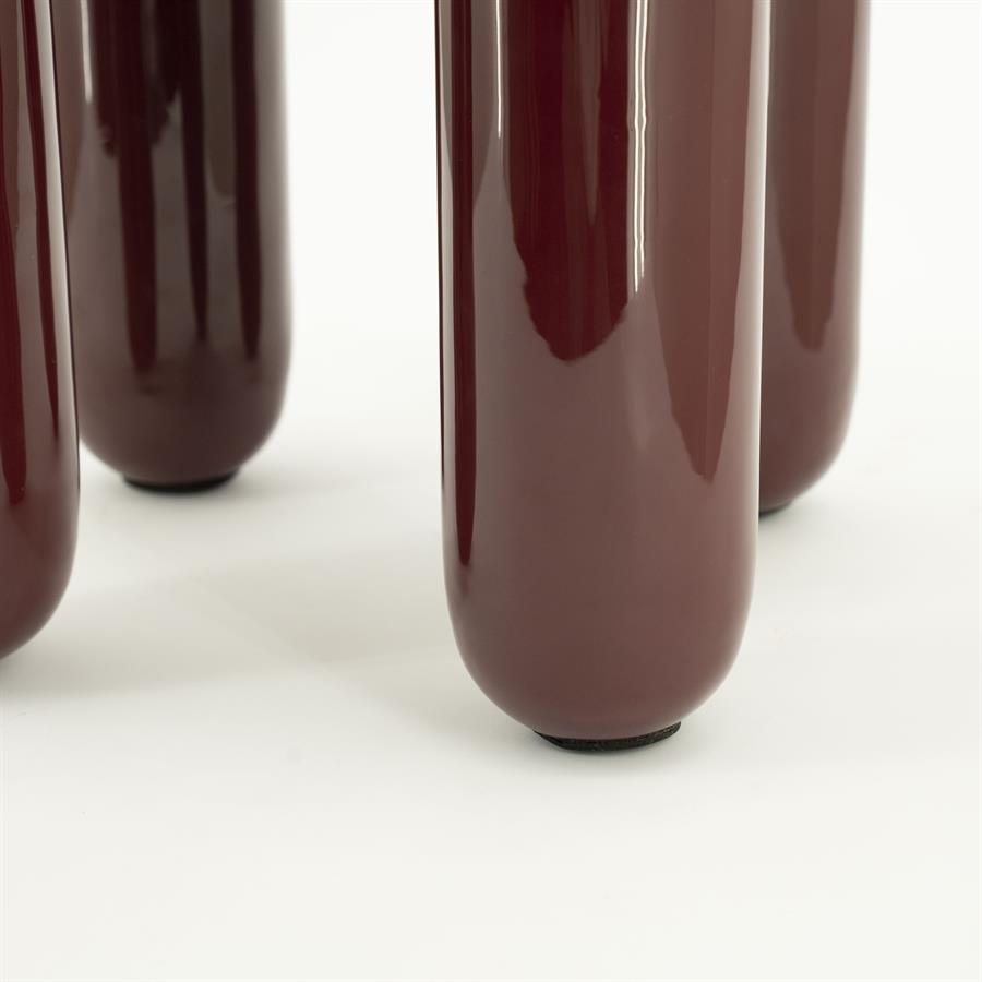 BALLOON burgundy side table