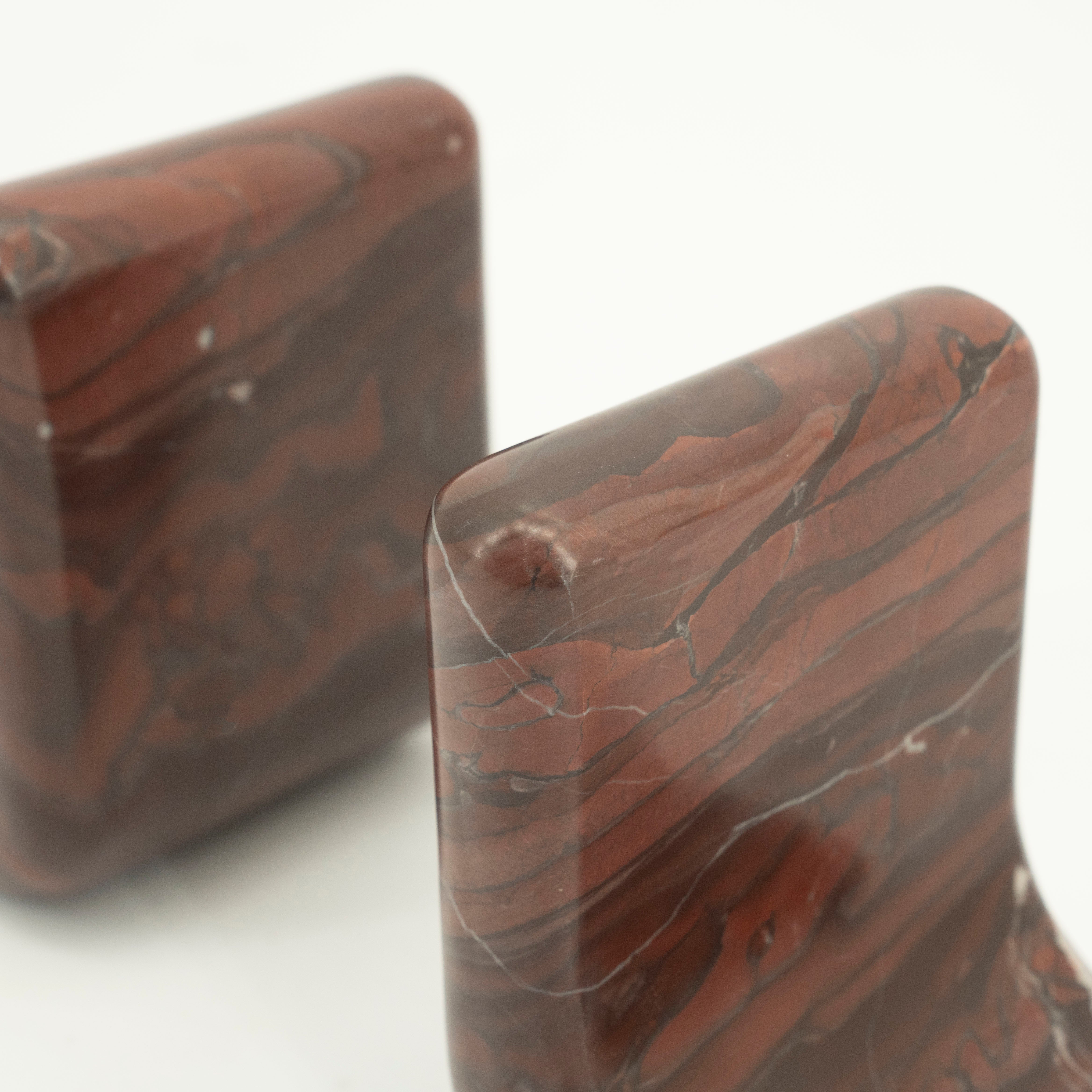 Podpórka na książki VERDE brązowy marmur