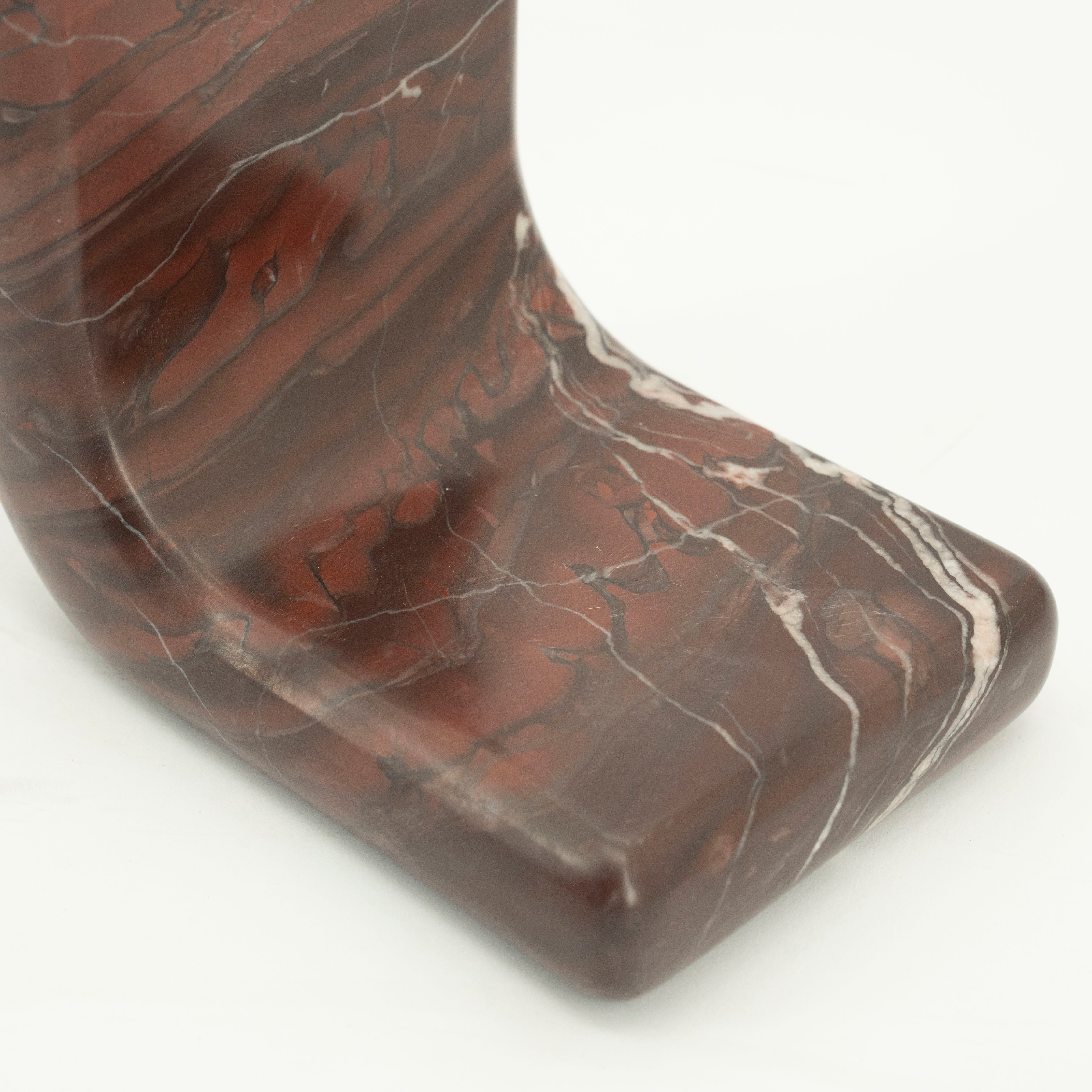 Podpórka na książki VERDE brązowy marmur