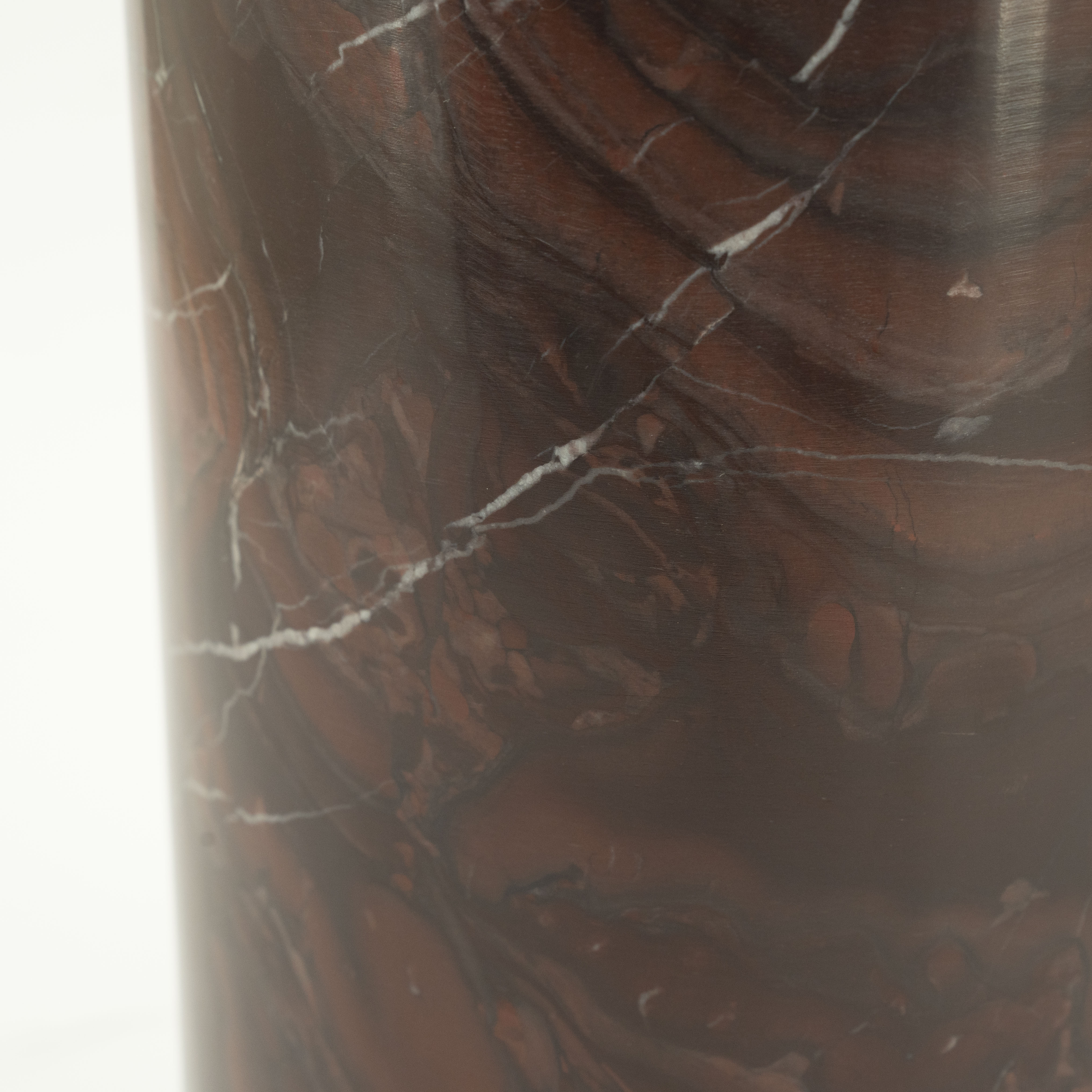 ROSSO vase brown marble