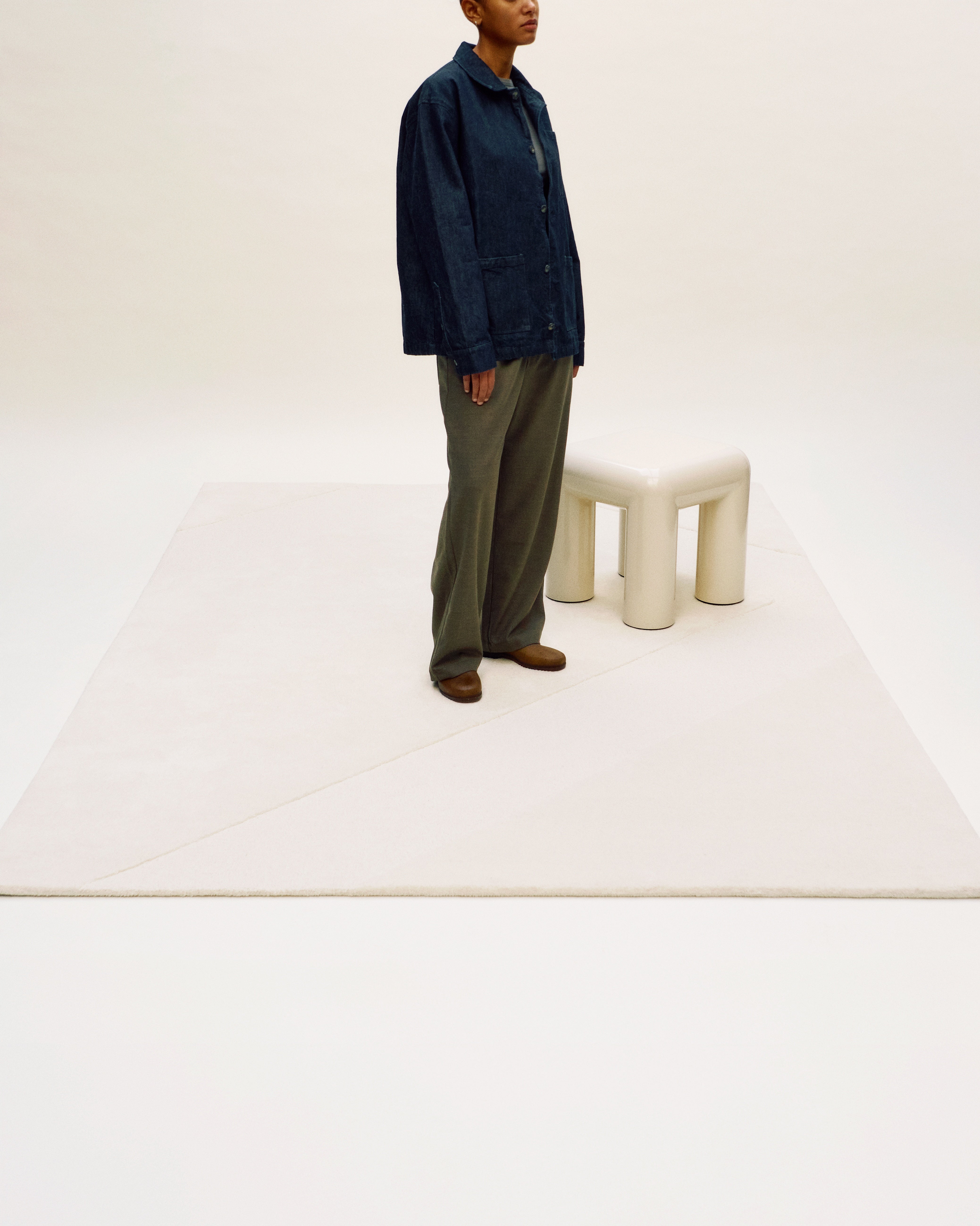 Broken White PATH Rug