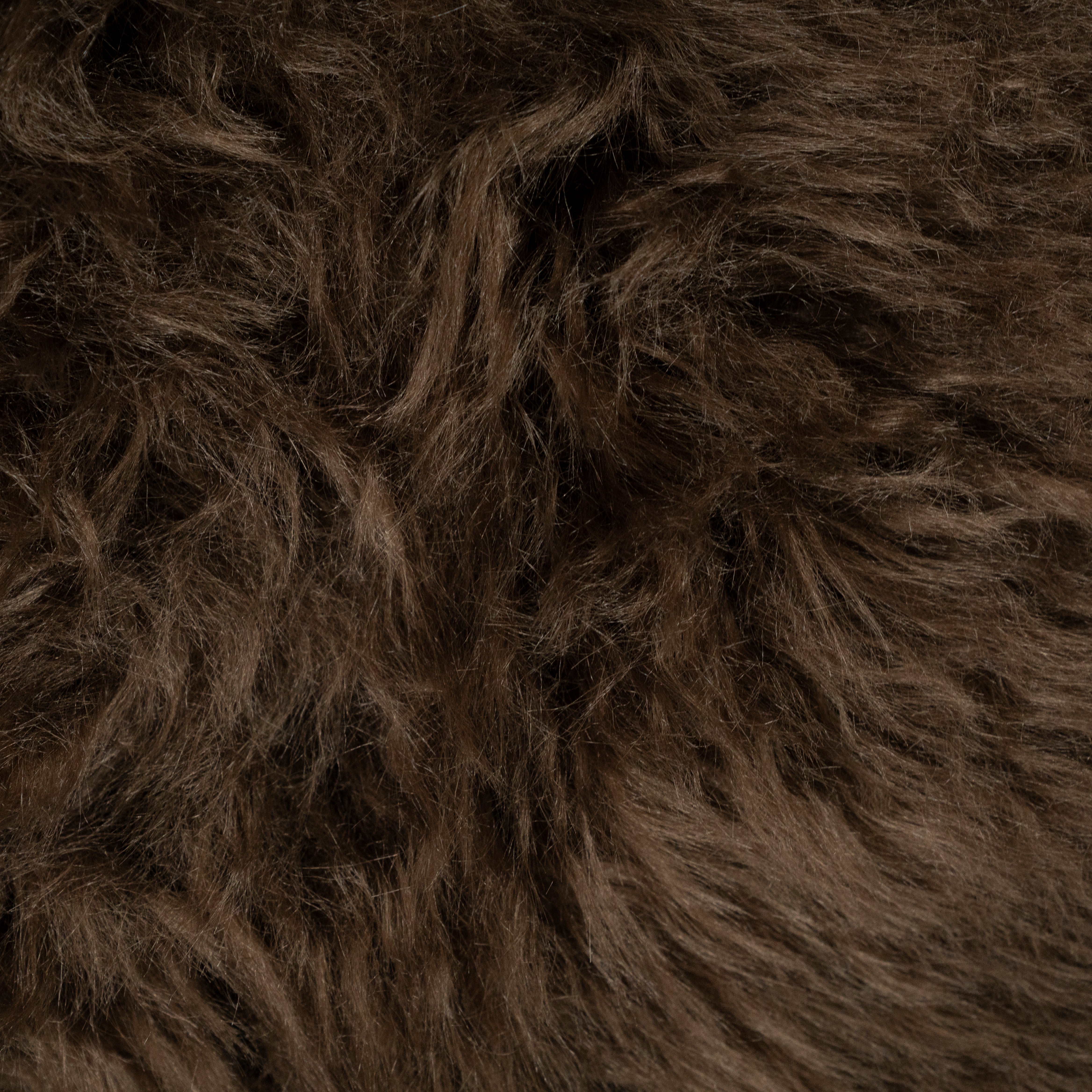 Dywan LASKA brązowy z długim włosiem