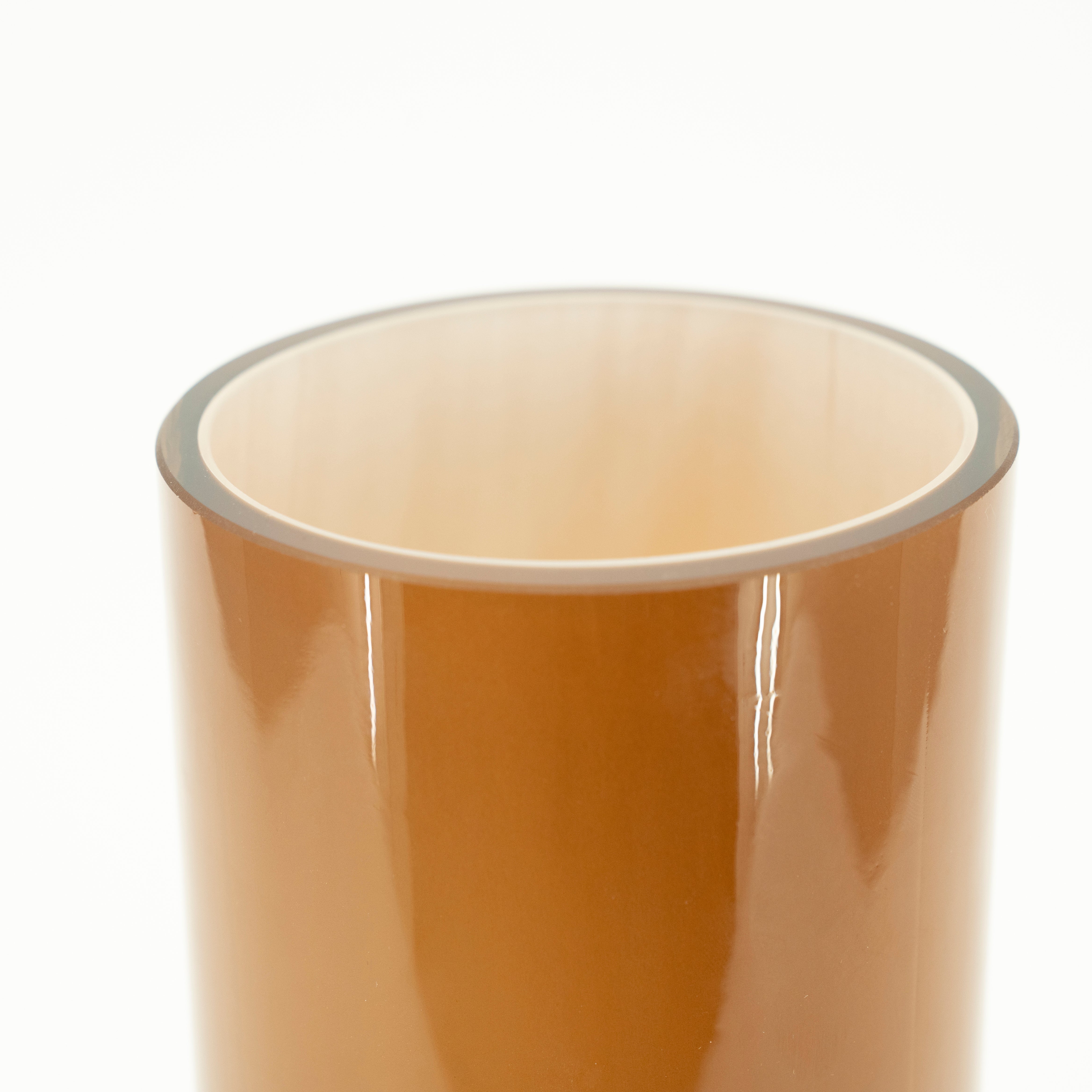 Wazon szklany CURBLE pomarańczowy