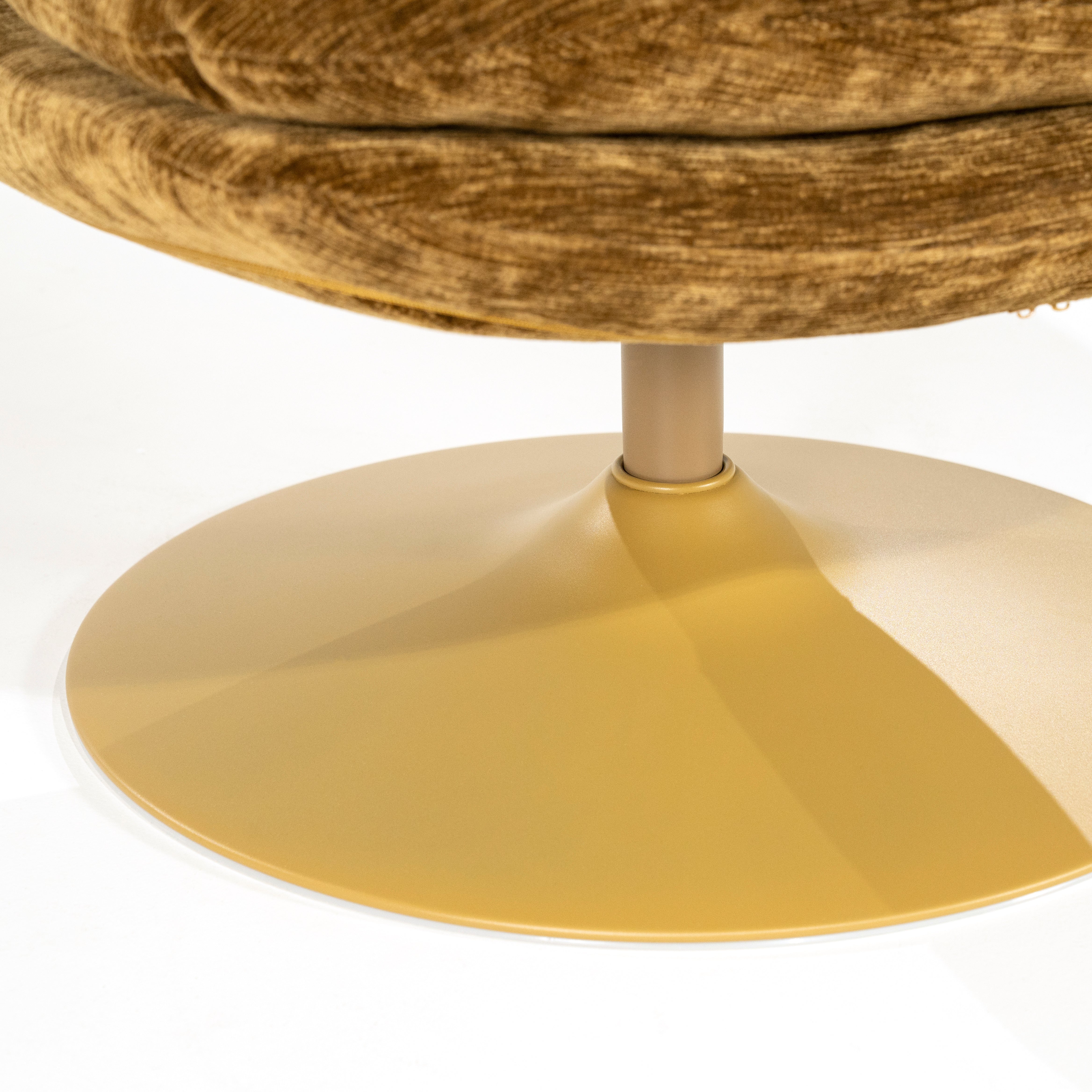 Otáčecí křeslo TROMBA hořčicové