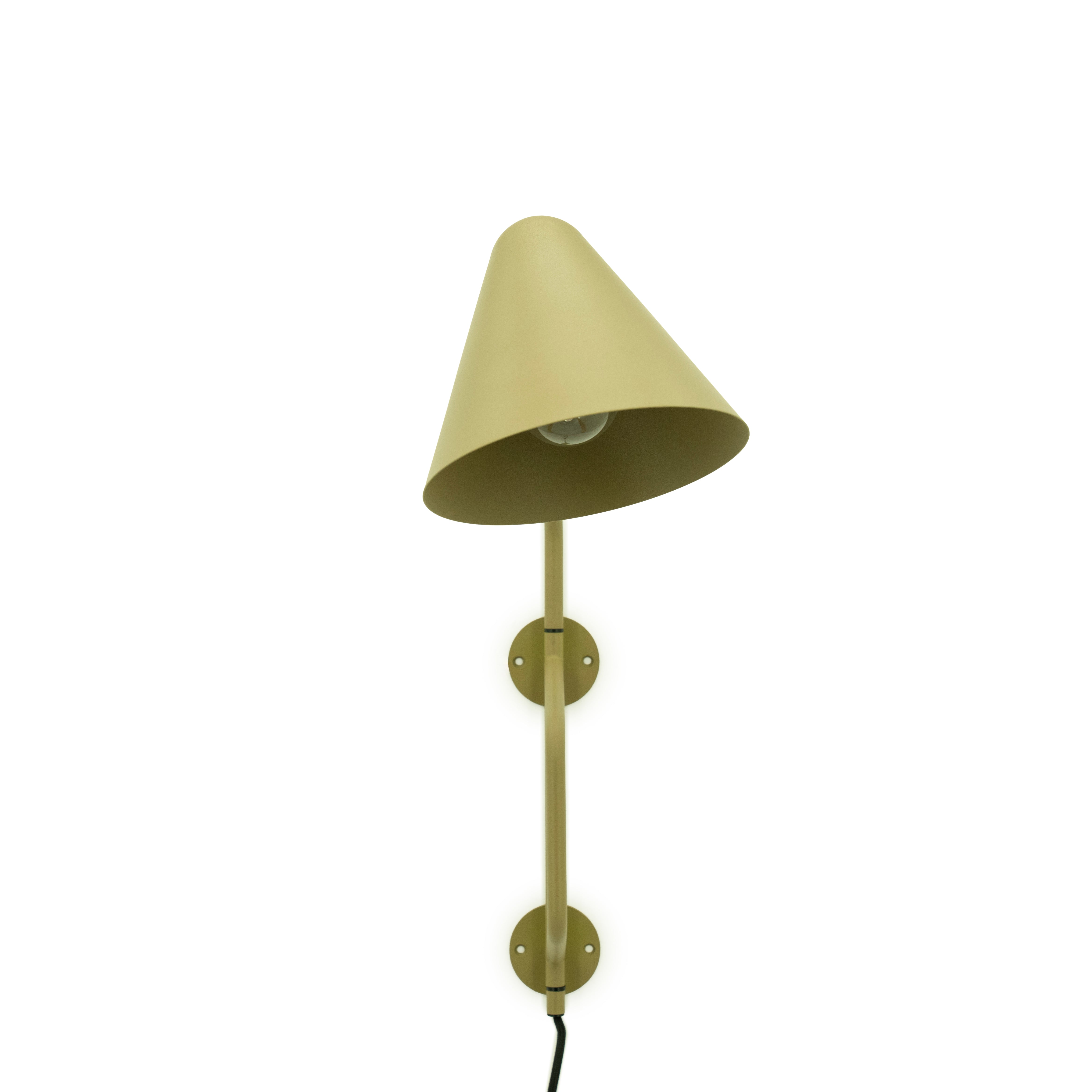 Nástěnná lampa s ramenem CAPA zelená