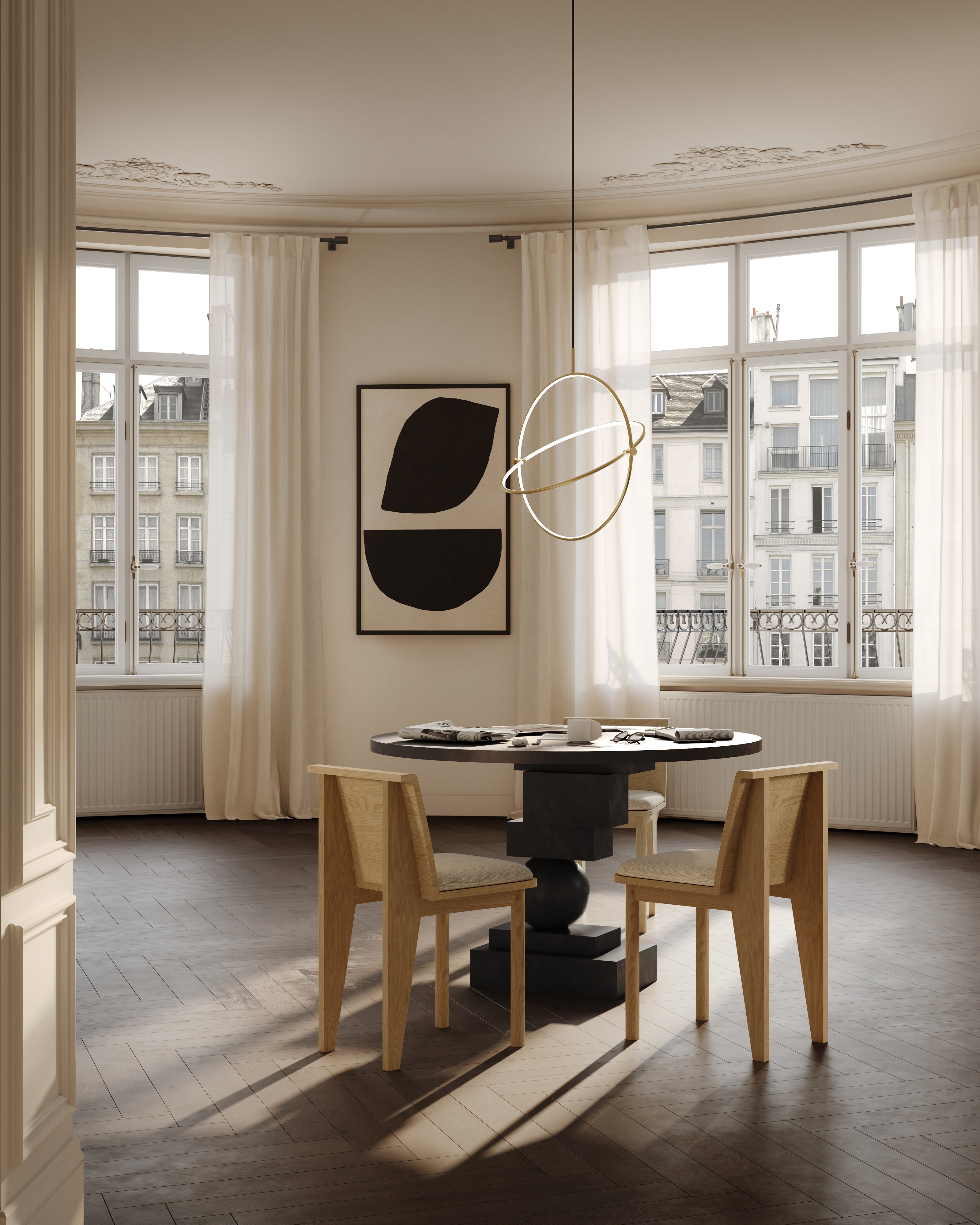 Lampa wisząca MARU mosiężny