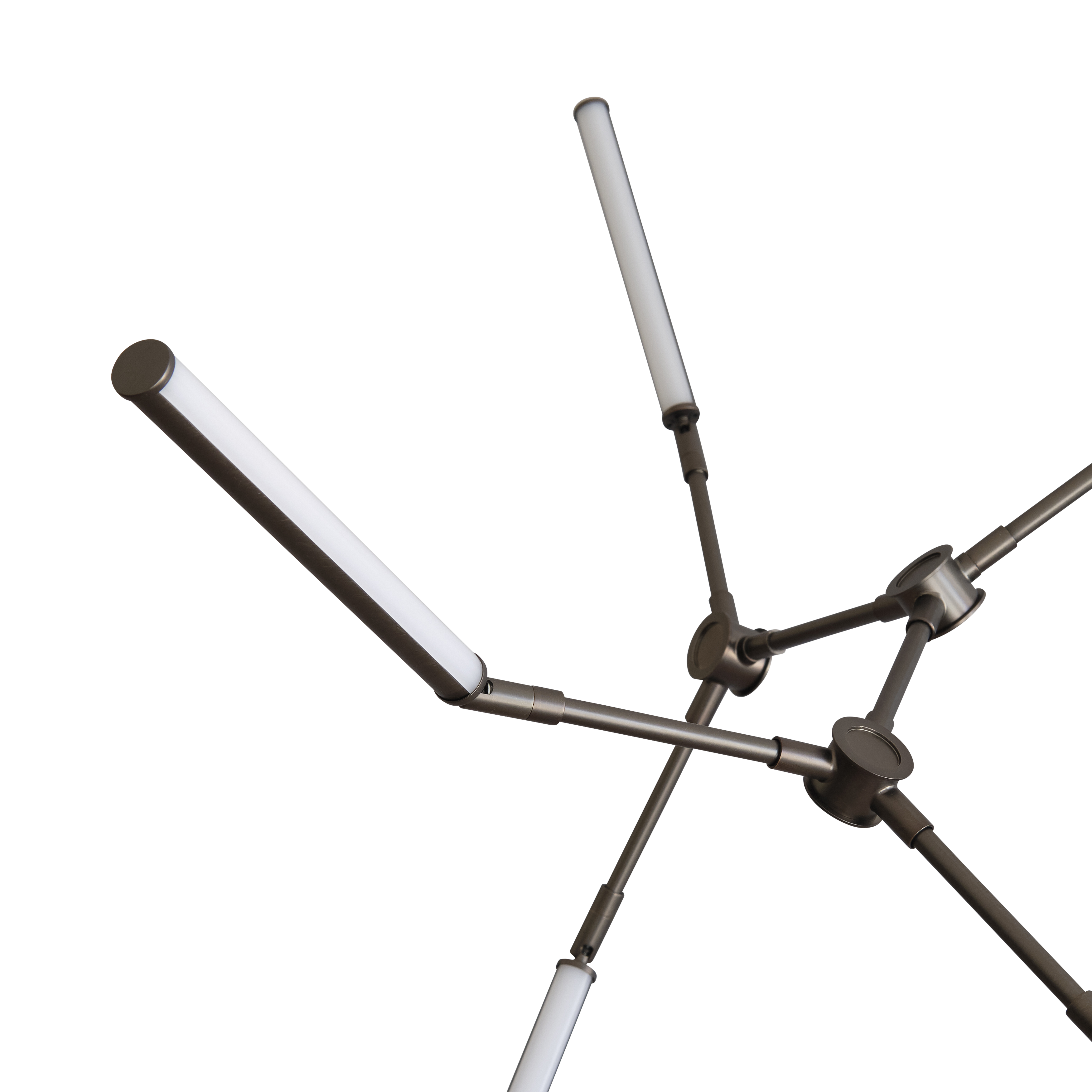 STICK chandelier brown