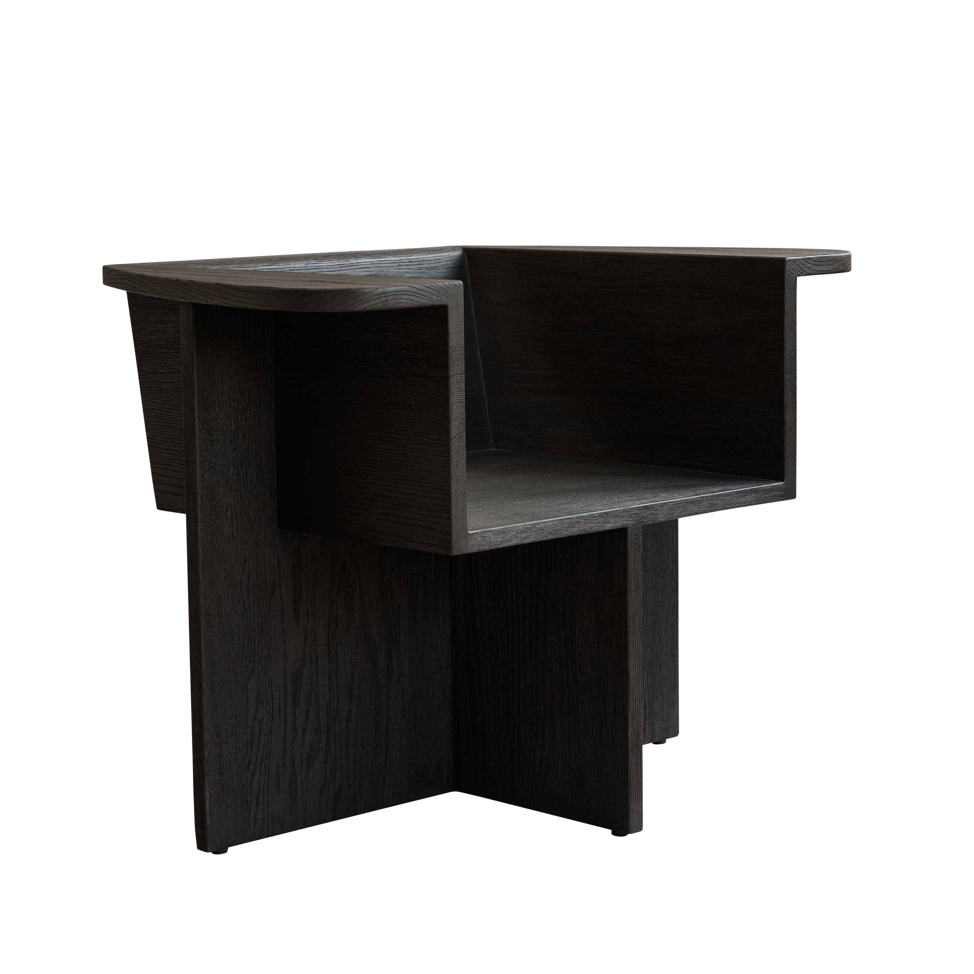 BRUTUS armchair black oak