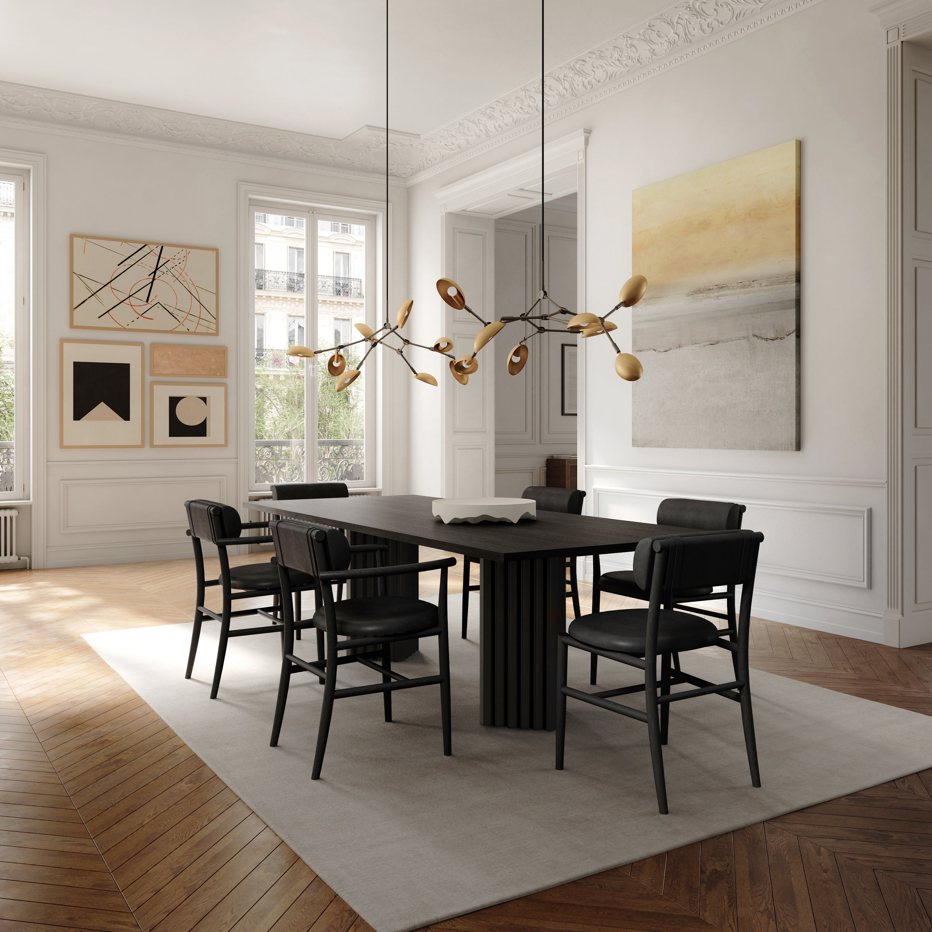 Stół jadalniany ARC czarny dąb