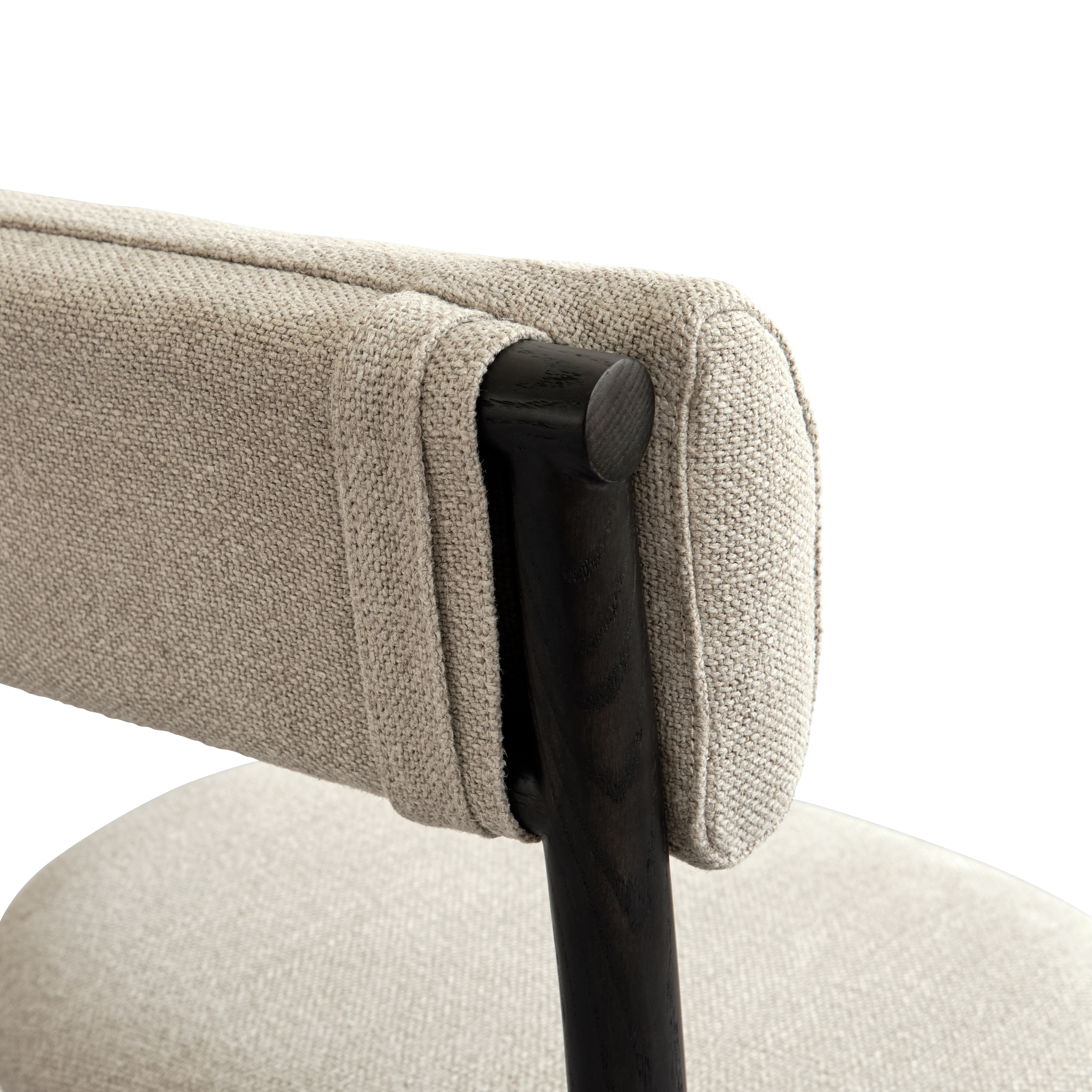 Židle NAMA béžová s černým podstavcem